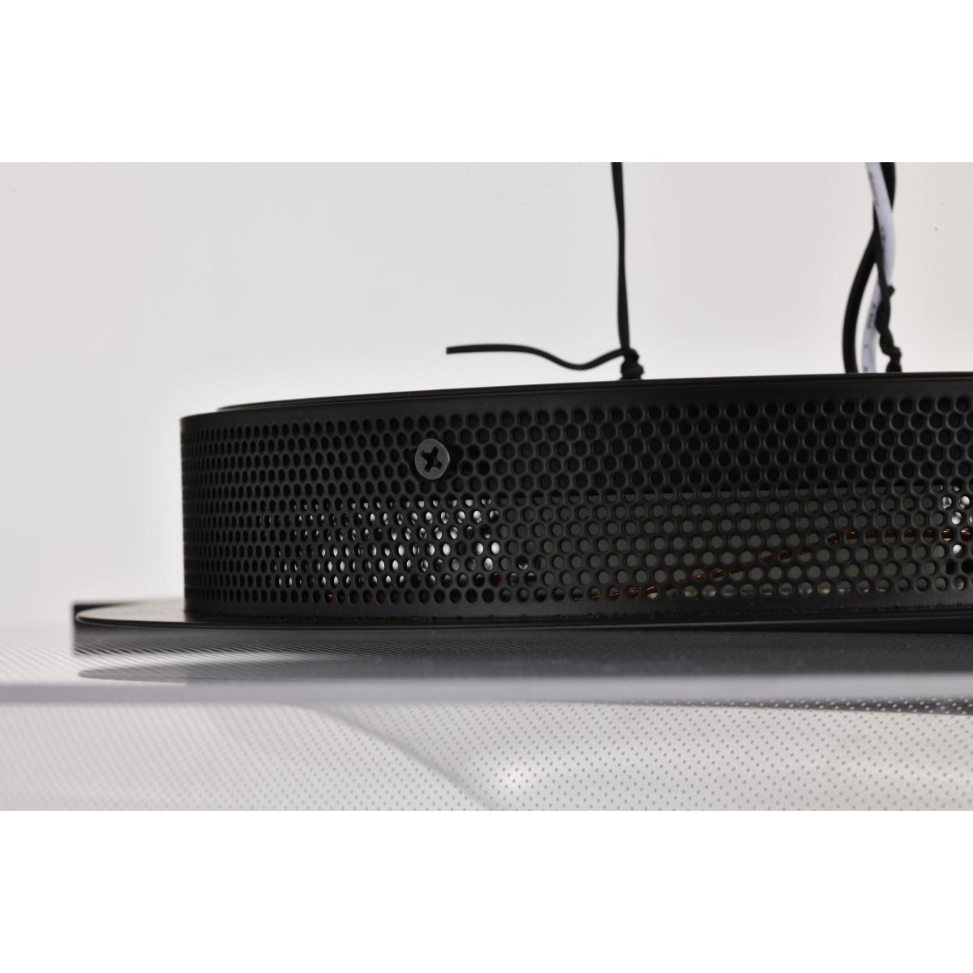 Geneva 18" LED Flush Mount, Matte Black Finish