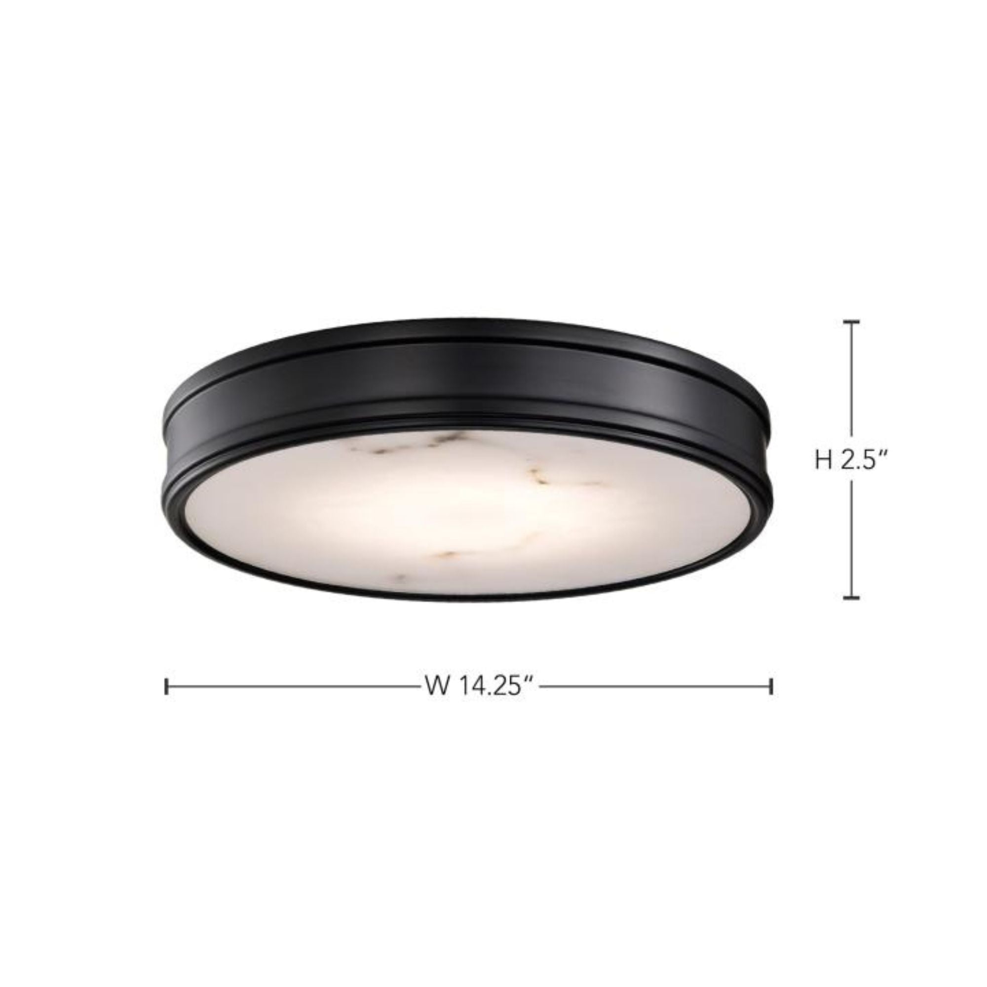 Kendall 14" LED Flush Mount, Matte Black Finish