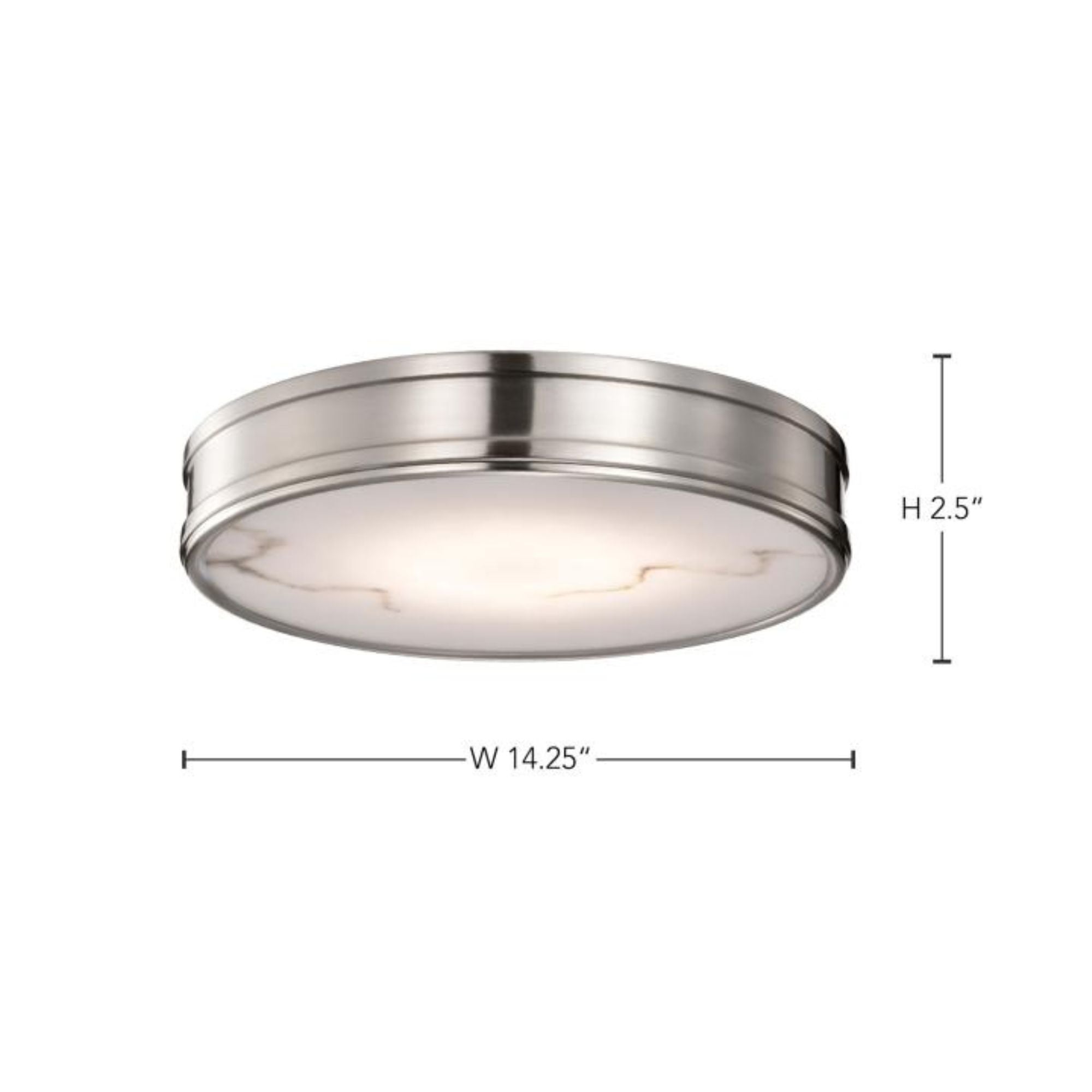 Kendall 14" LED Flush Mount, Brushed Nickel Finish