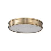 Kendall 14" LED Flush Mount, Burnished Brass Finish