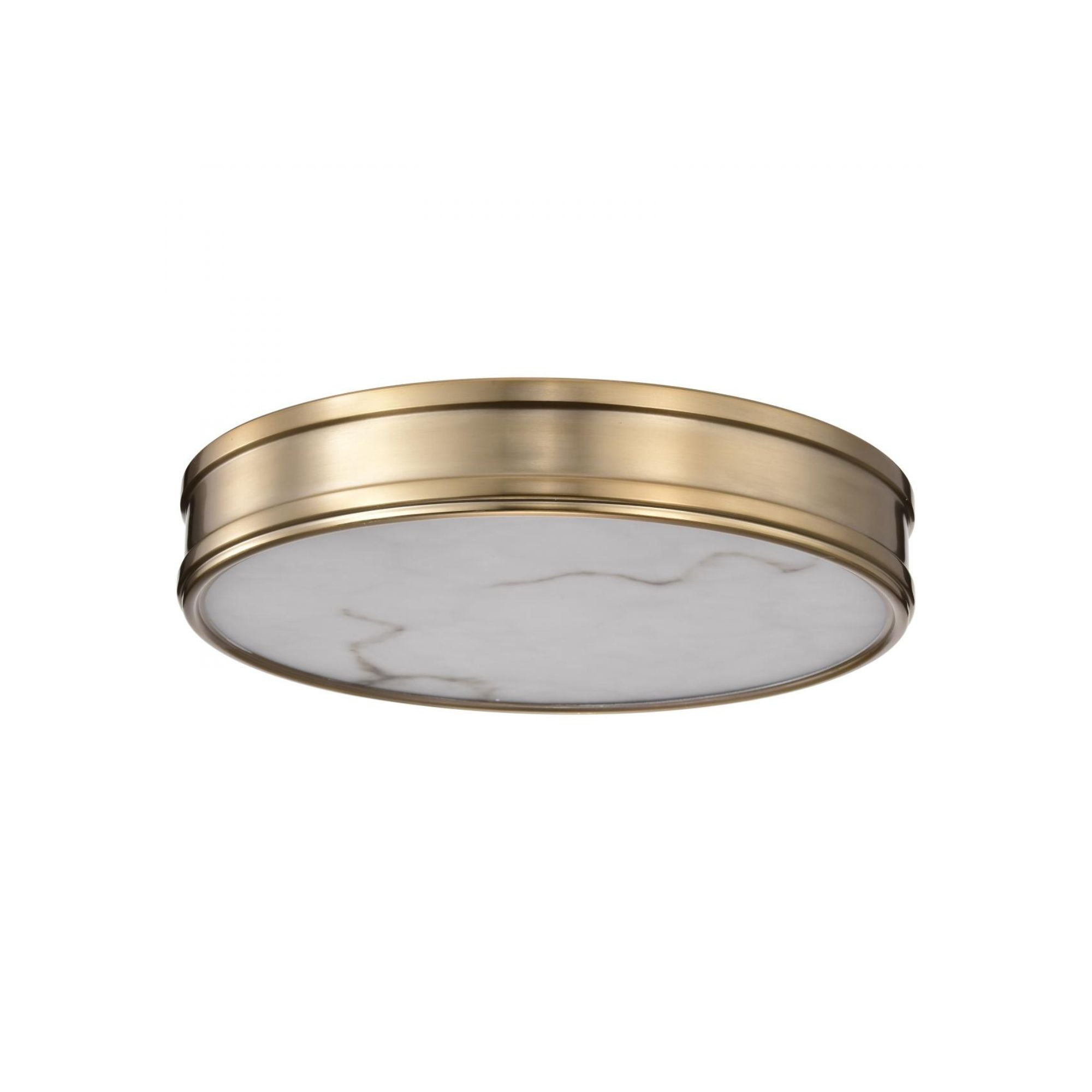 Kendall 14" LED Flush Mount, Burnished Brass Finish