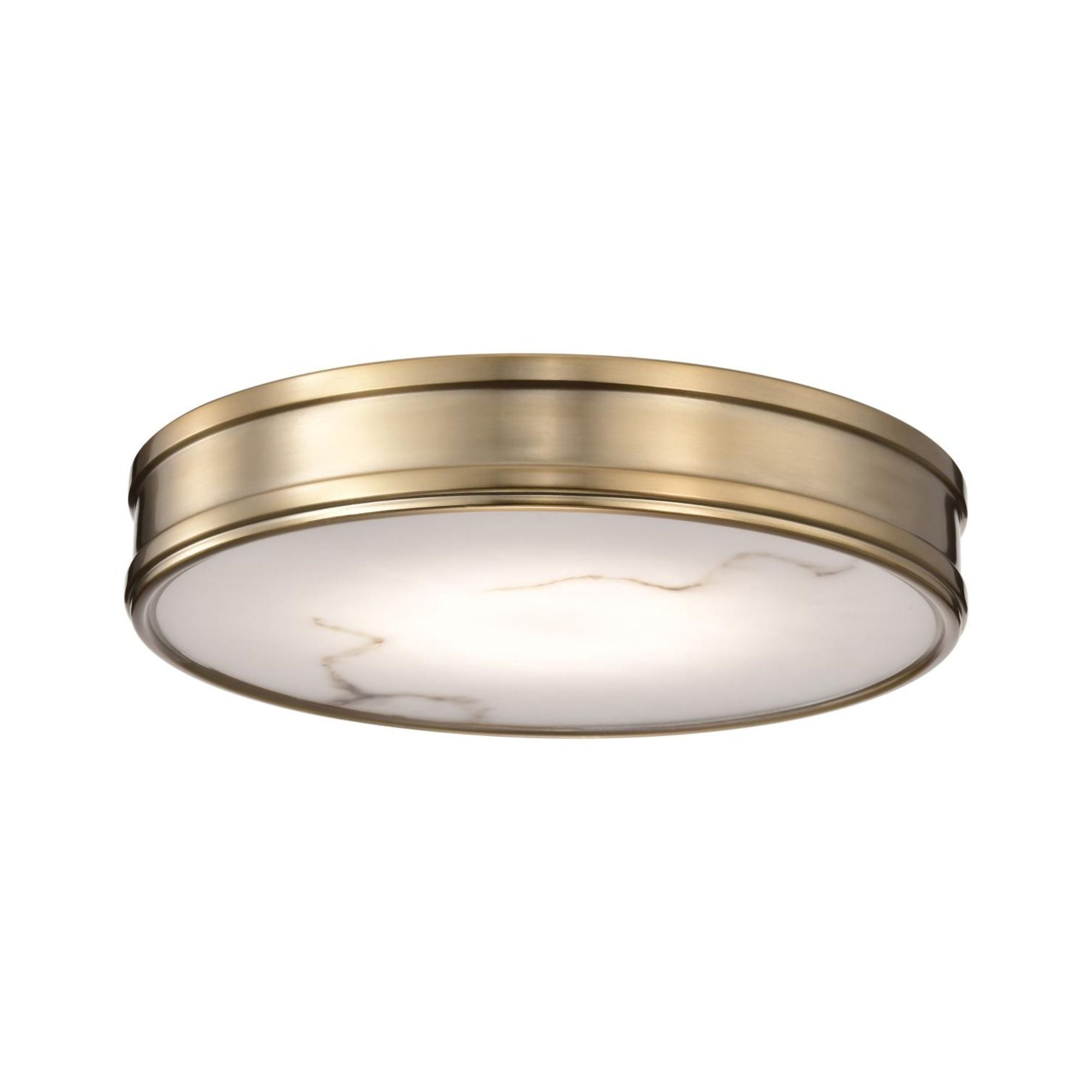 Kendall 14" LED Flush Mount, Burnished Brass Finish