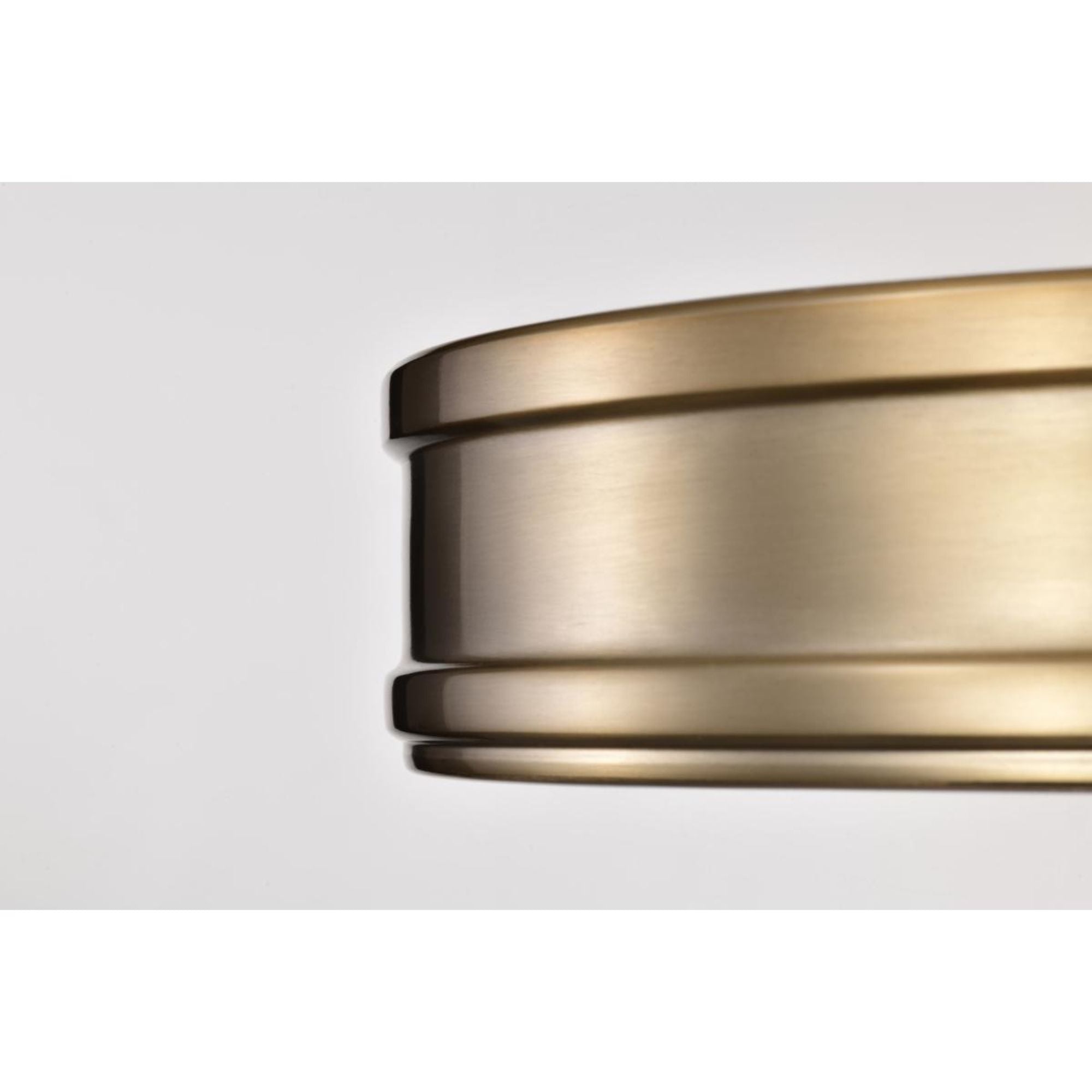 Kendall 14" LED Flush Mount, Burnished Brass Finish