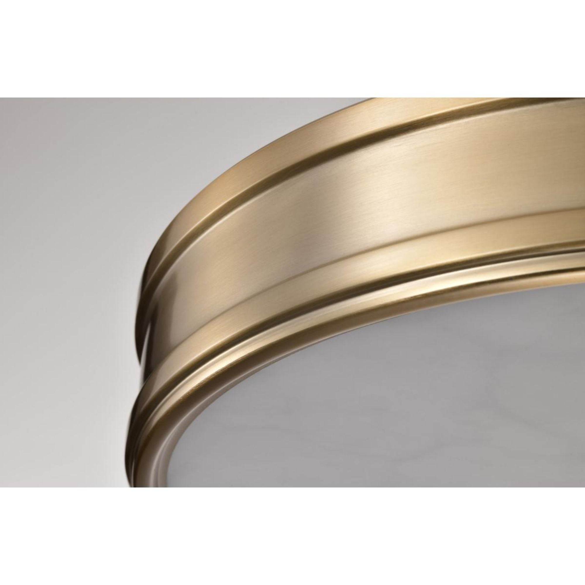 Kendall 14" LED Flush Mount, Burnished Brass Finish