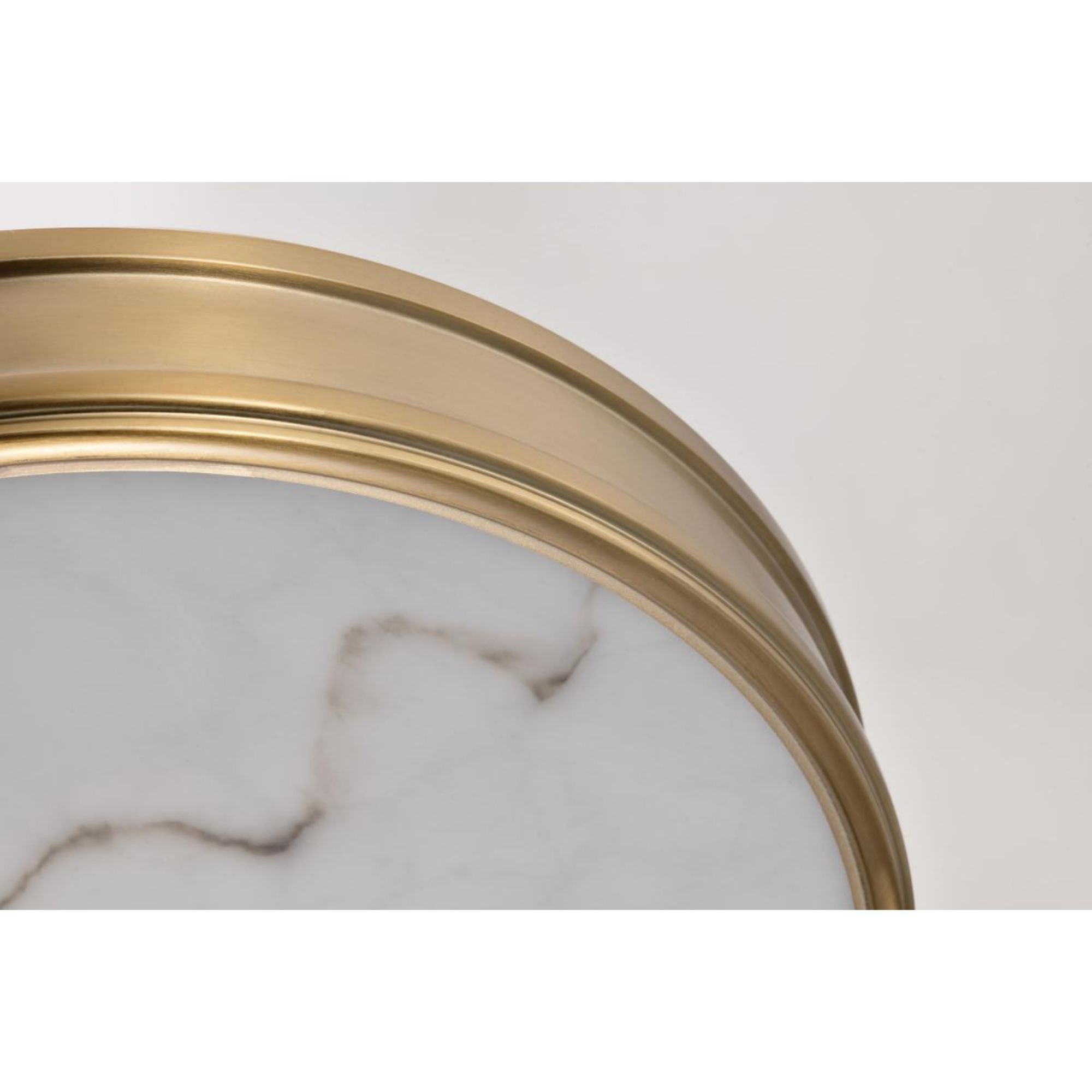 Kendall 14" LED Flush Mount, Burnished Brass Finish