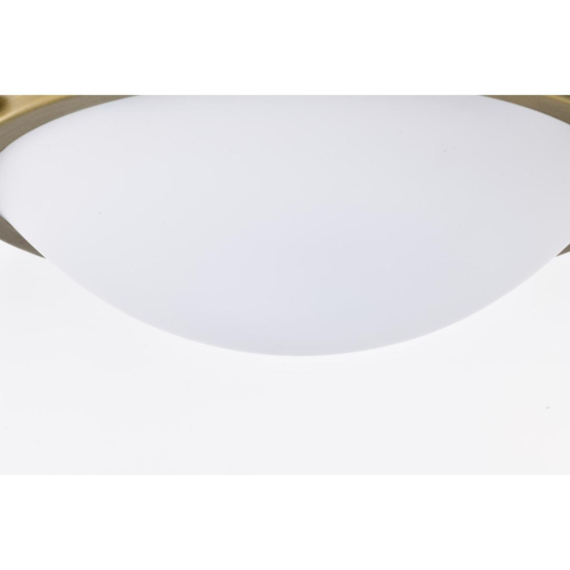 Lafayette 14" Flush Mount, Matte Black / Natural Brass Finish