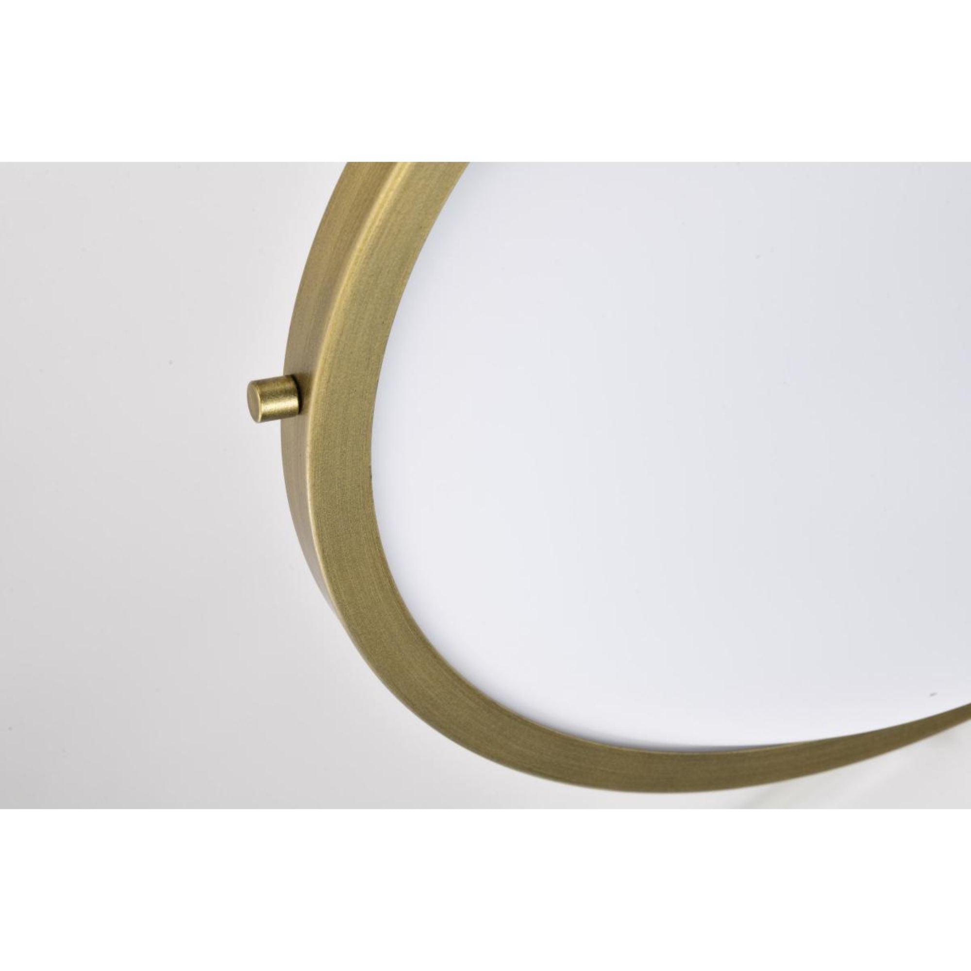 Lafayette 14" Flush Mount, Matte Black / Natural Brass Finish