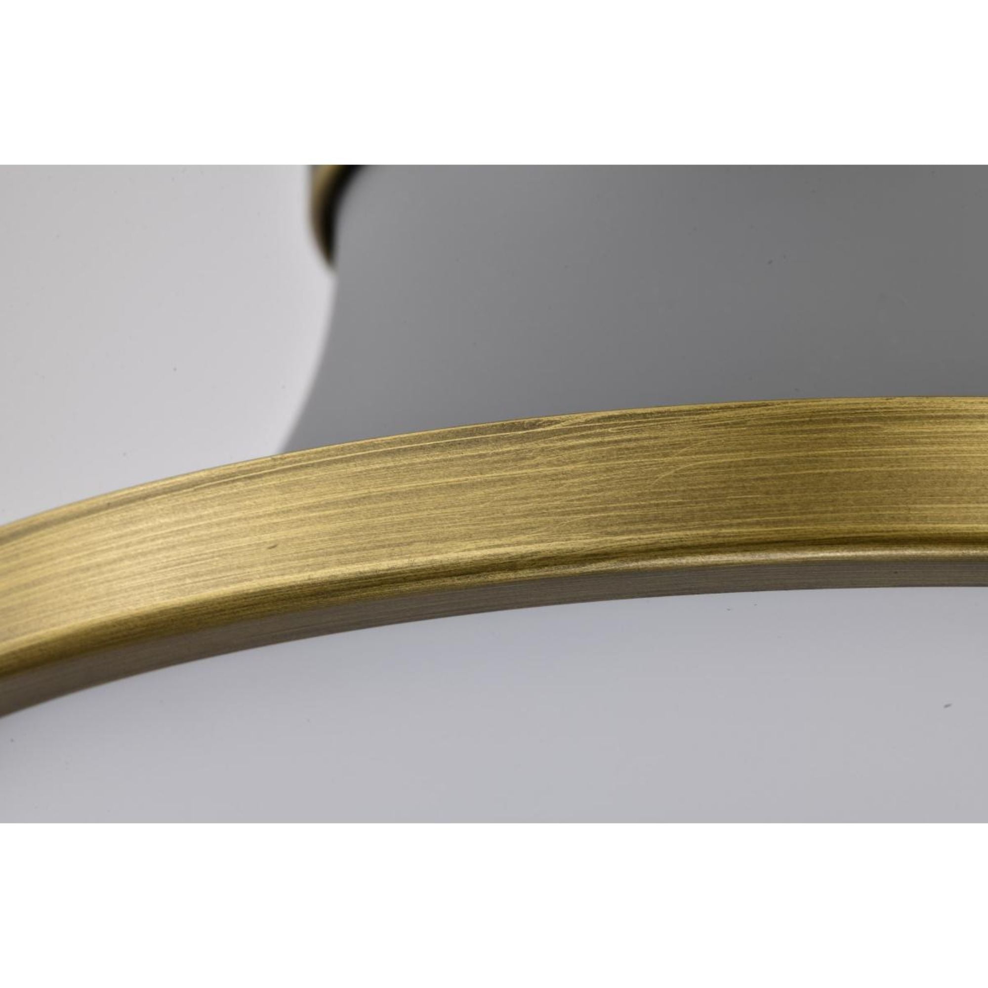 Lafayette 14" Flush Mount, Matte Gray / Natural Brass Finish