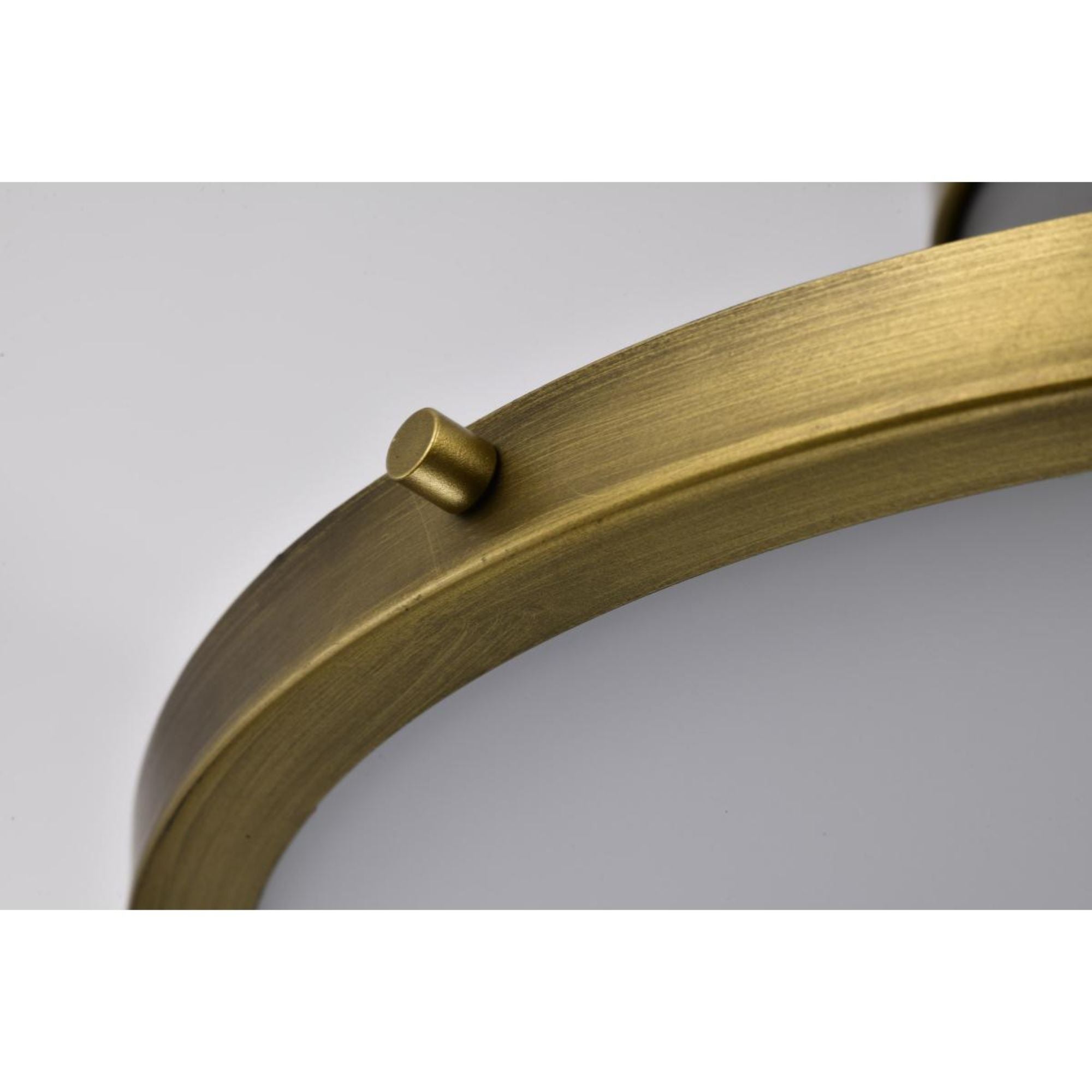 Lafayette 18" 3 lights Flush Mount, Matte Gray / Natural Brass Finish
