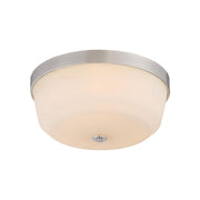 Laguna 15" 3 Lights Flush Mount, Brushed Nickel Finish