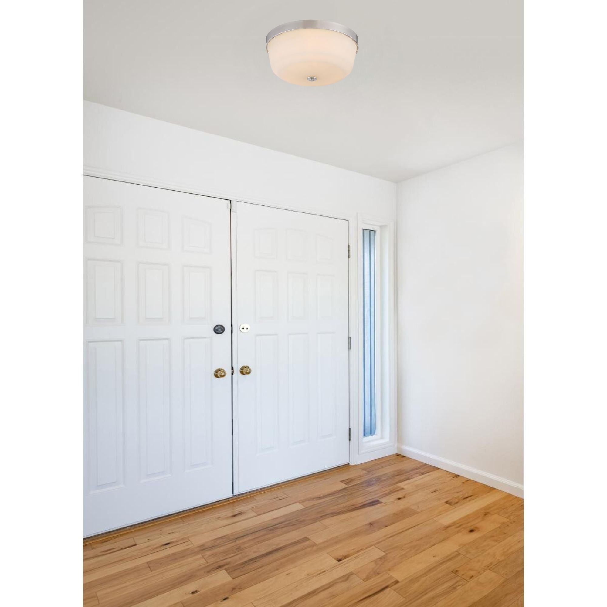Laguna 15" 3 Lights Flush Mount, Brushed Nickel Finish