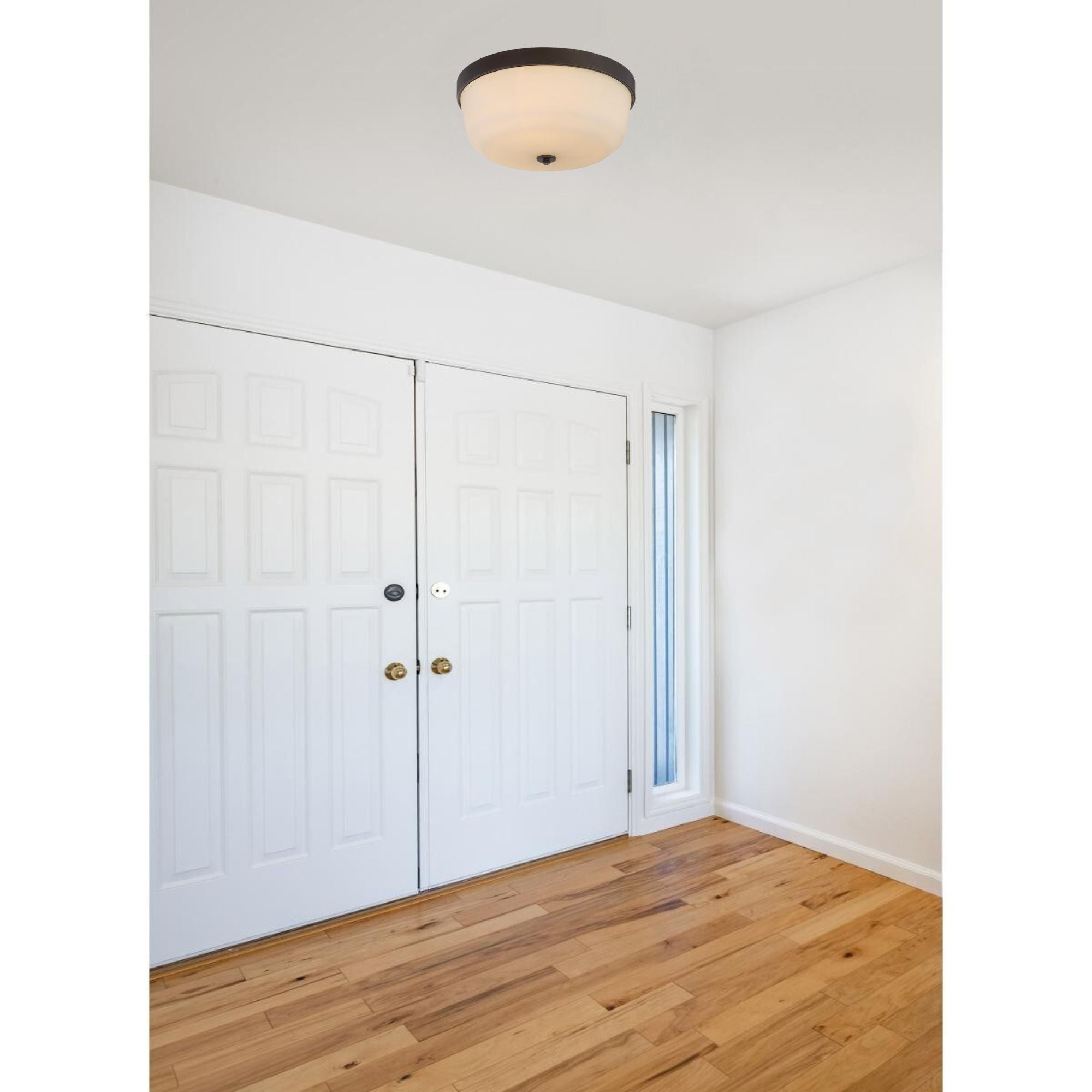 Laguna 15" 3 Lights Flush Mount, Aged Bronze Finish