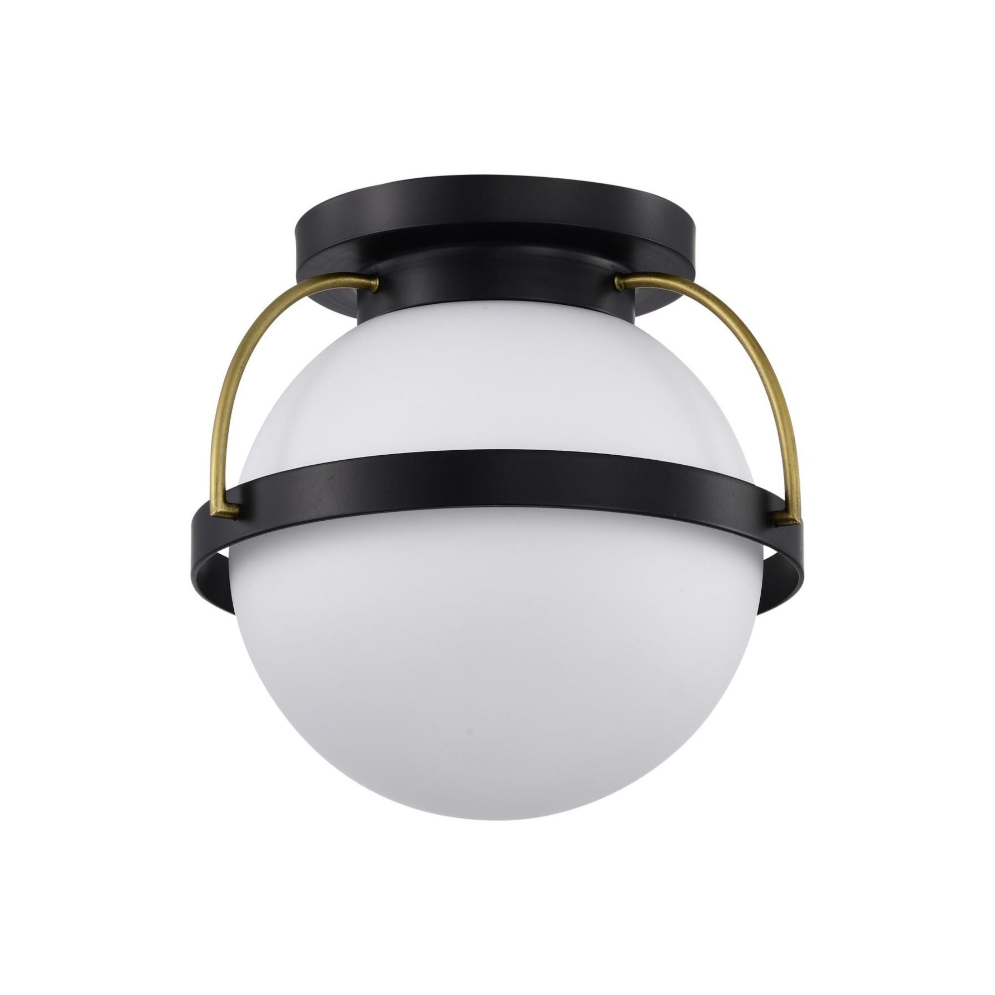 Lakeshore 10" Flush Mount, Matte Black Finish