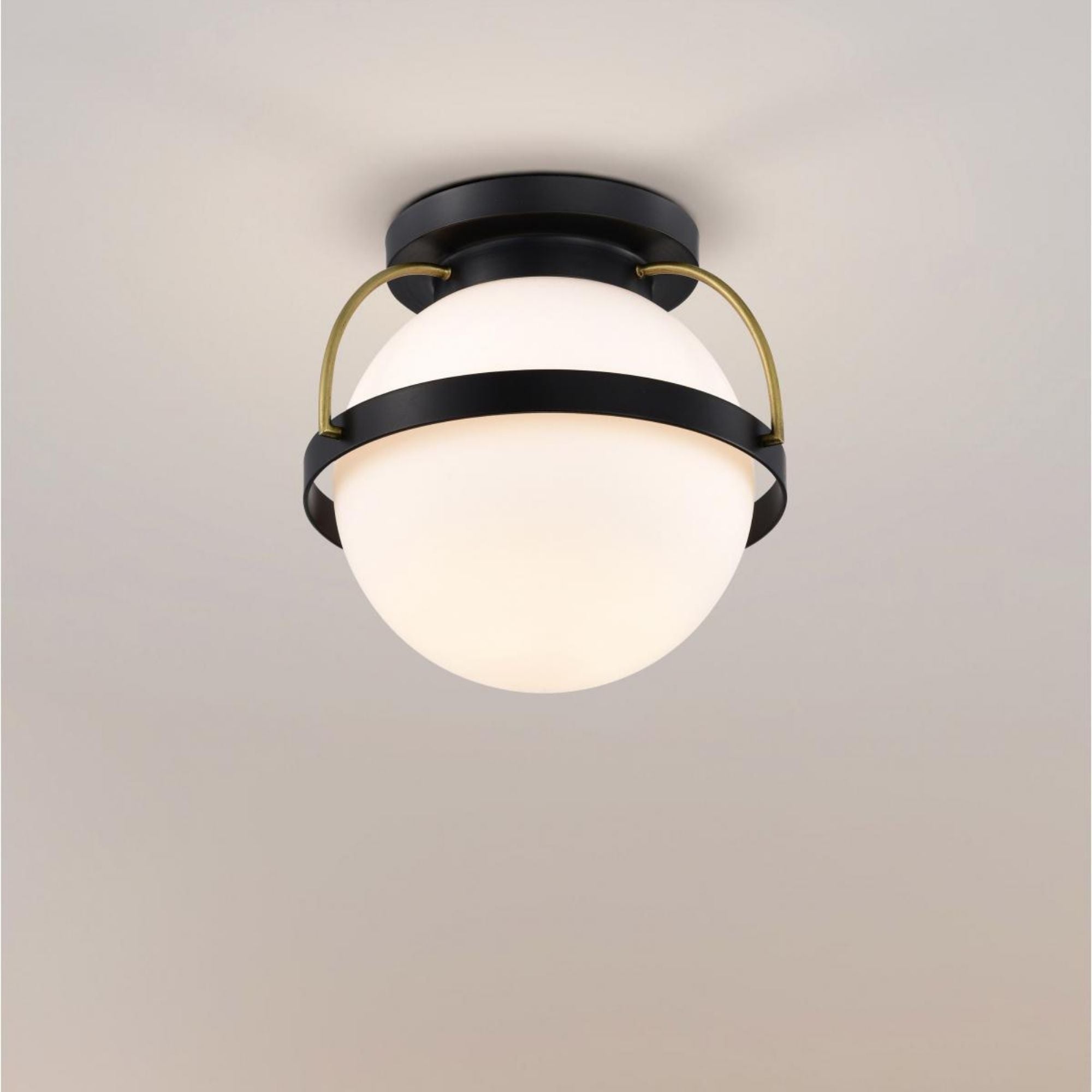 Lakeshore 10" Flush Mount, Matte Black Finish