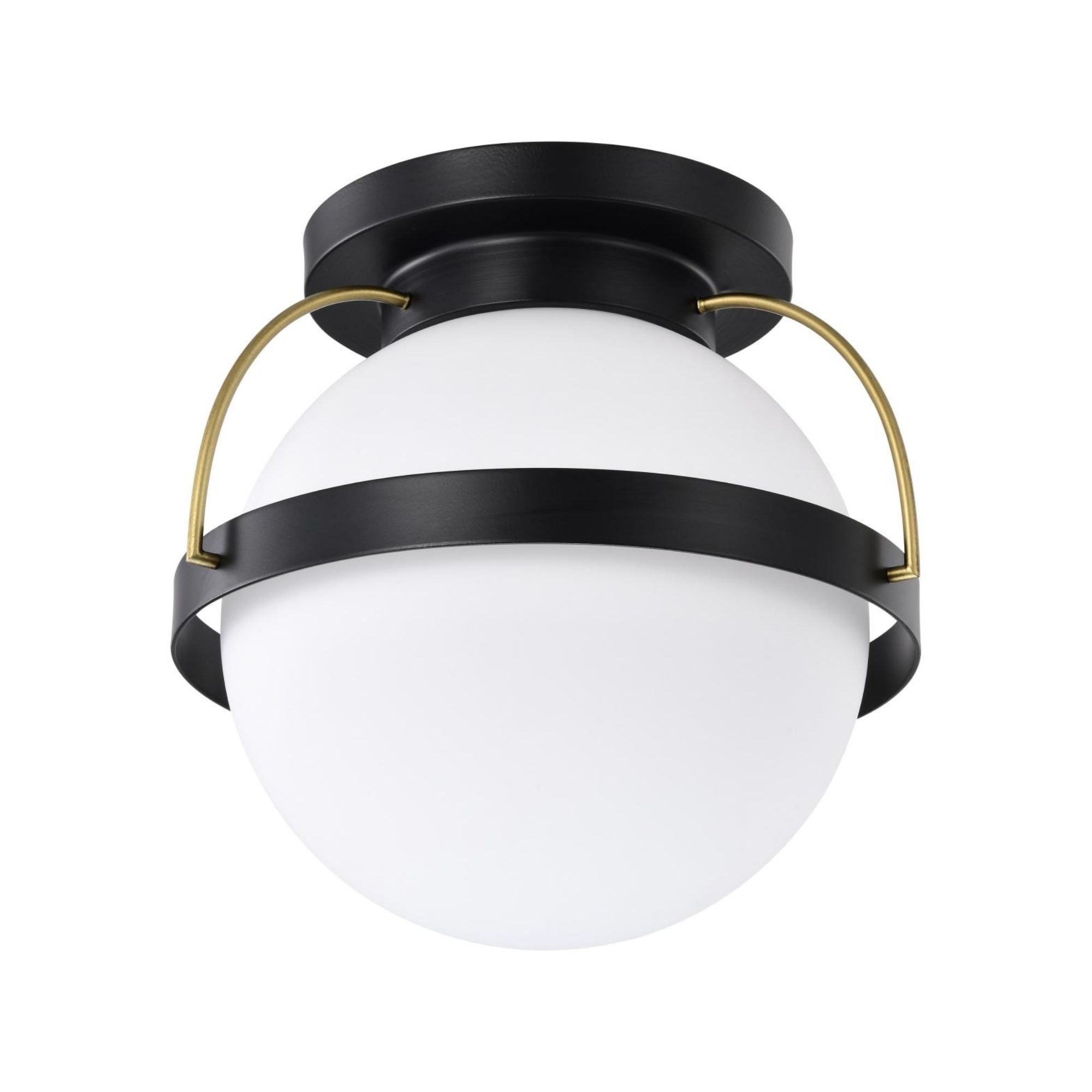 Lakeshore 13" Flush Mount, Matte Black Finish