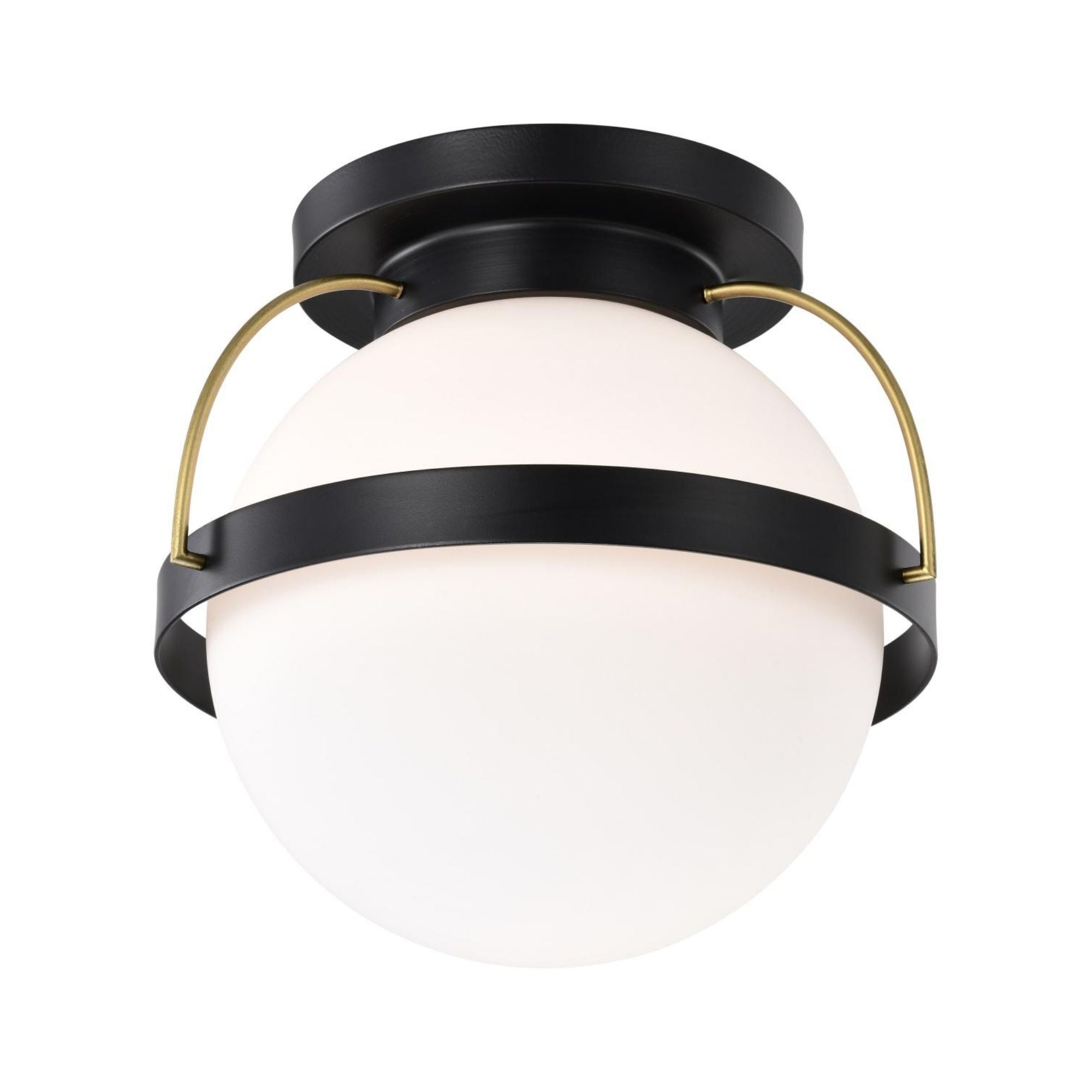Lakeshore 13" Flush Mount, Matte Black Finish