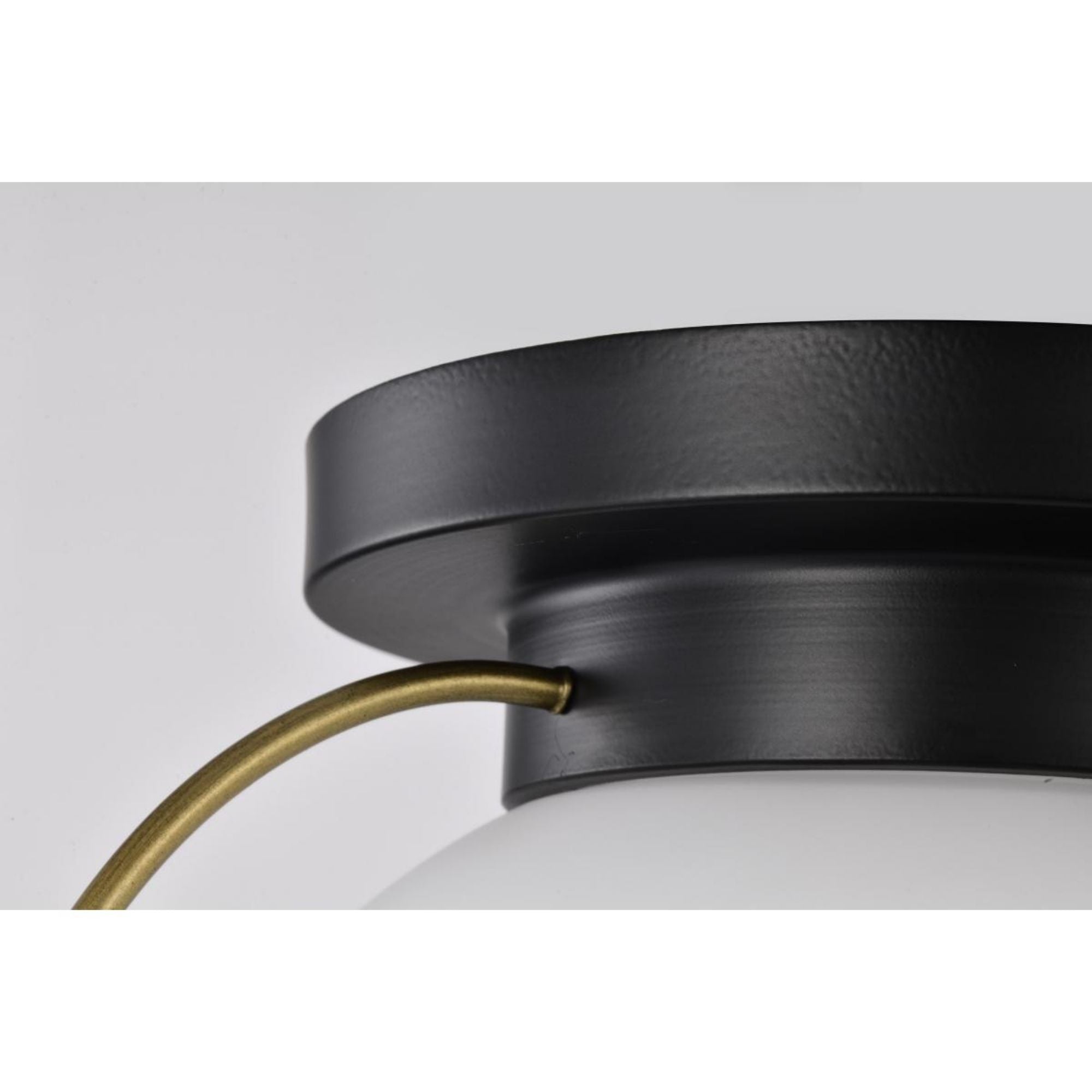 Lakeshore 13" Flush Mount, Matte Black Finish