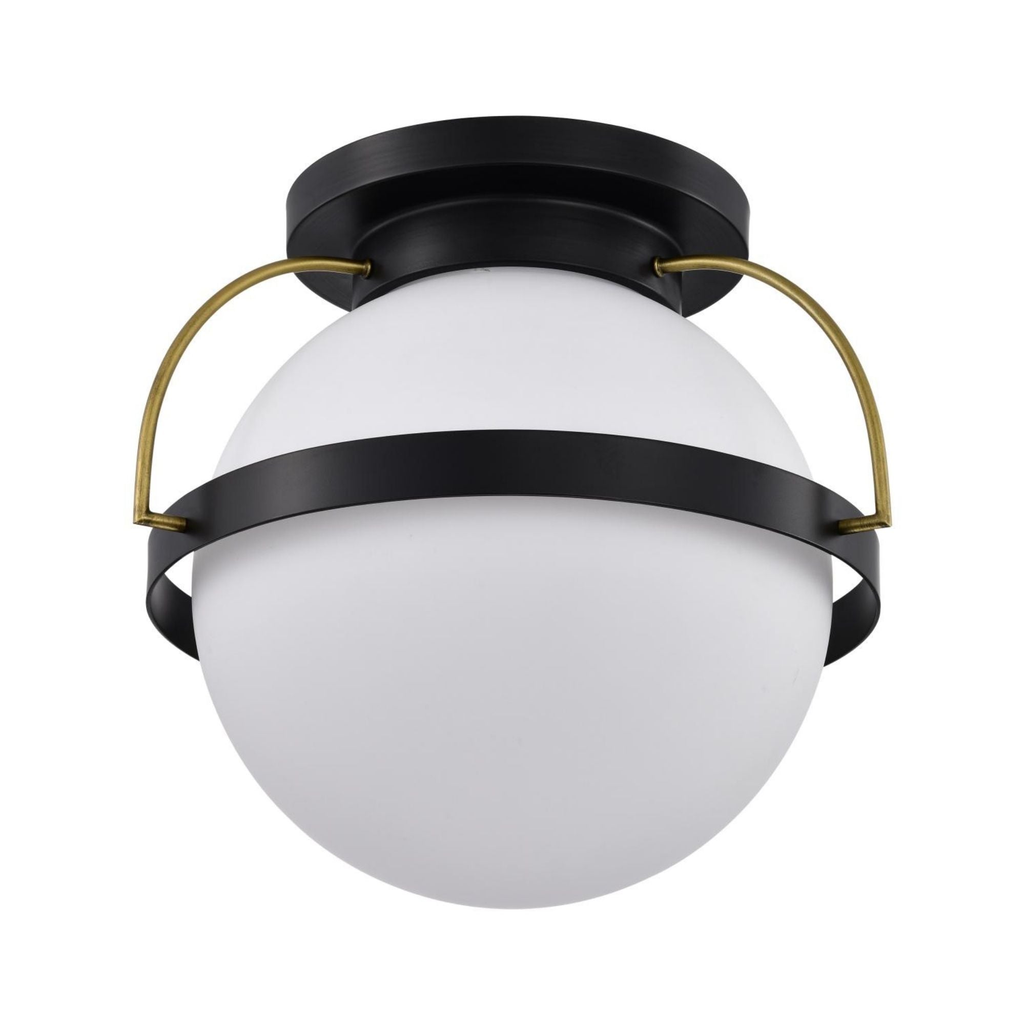 Lakeshore 18" Flush Mount, Matte Black Finish