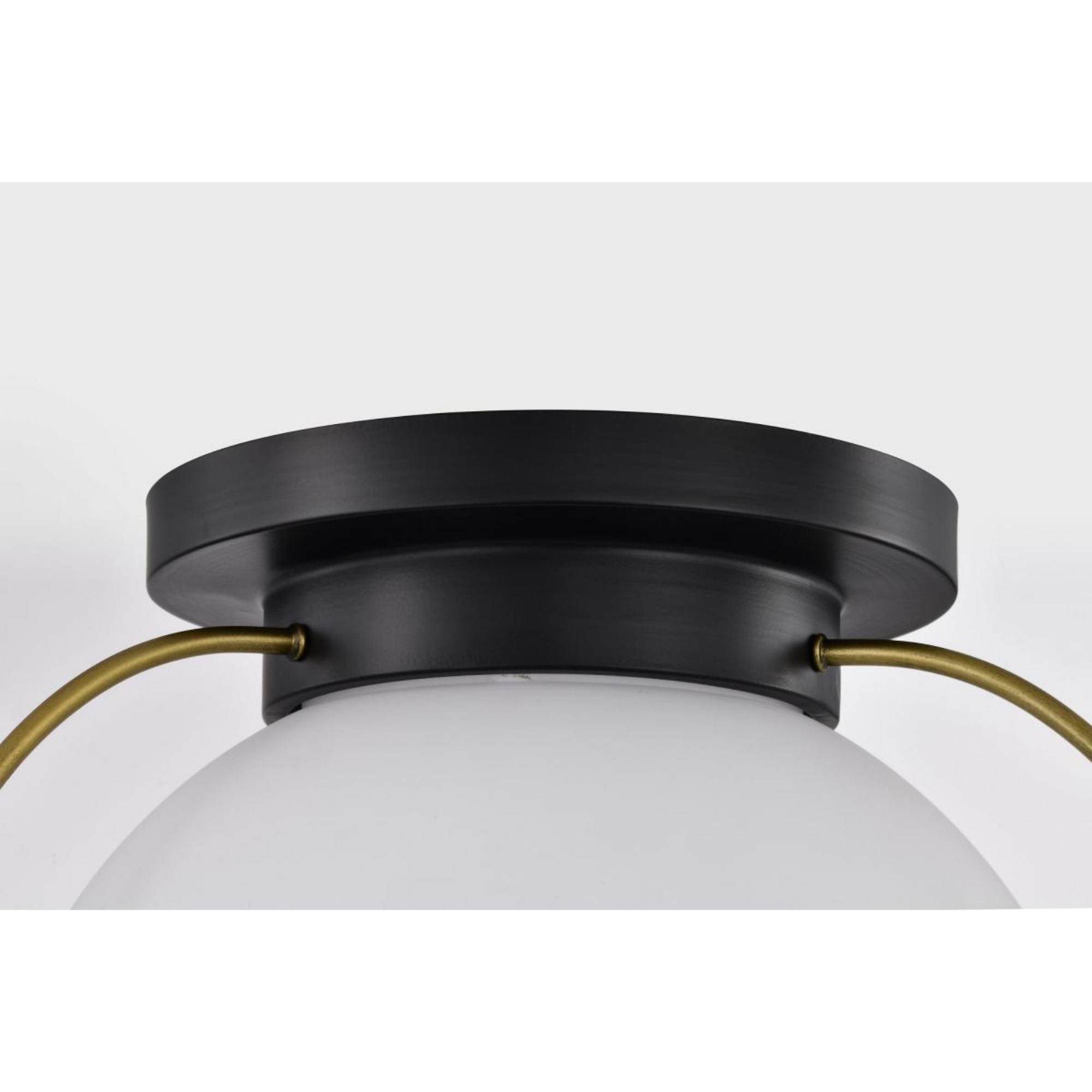 Lakeshore 18" Flush Mount, Matte Black Finish