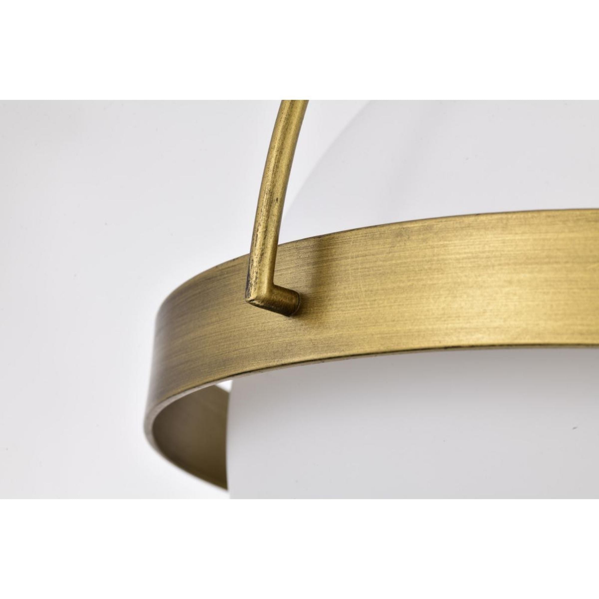 Lakeshore 10" Flush Mount, Natural Brass Finish