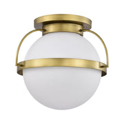 Lakeshore 18" Flush Mount, Natural Brass Finish