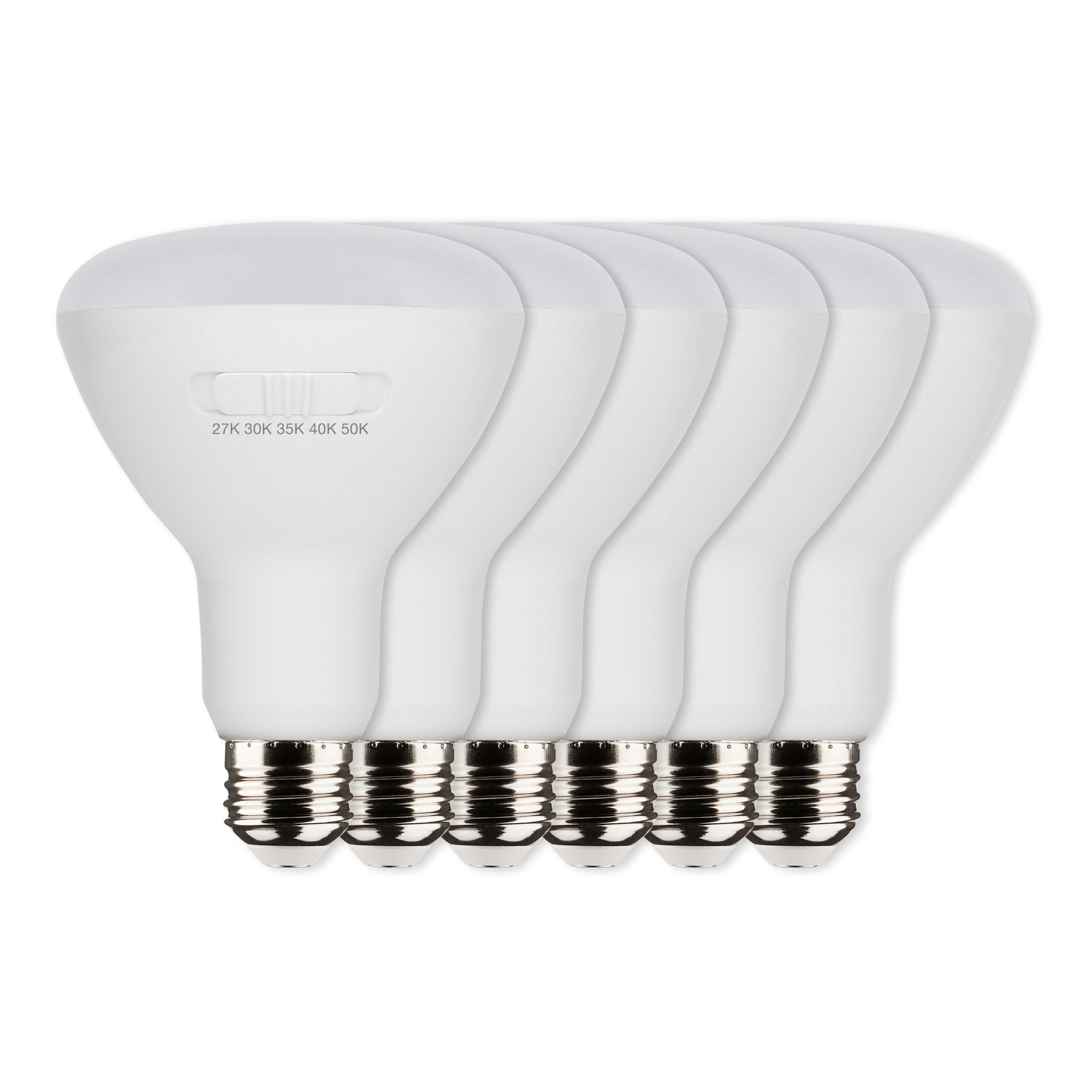 R30/BR30 LED Bulb, 9 Watts, 700 Lumens, 27K|30K|40K|50K, E26 Base, 100° Flood, 6 Pack