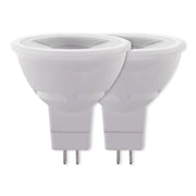 MR16 LED Bulb, 7 Watts, 600 Lumens, 3000K, GU5.3 Base, 40° Flood, 12V, Pack of 2