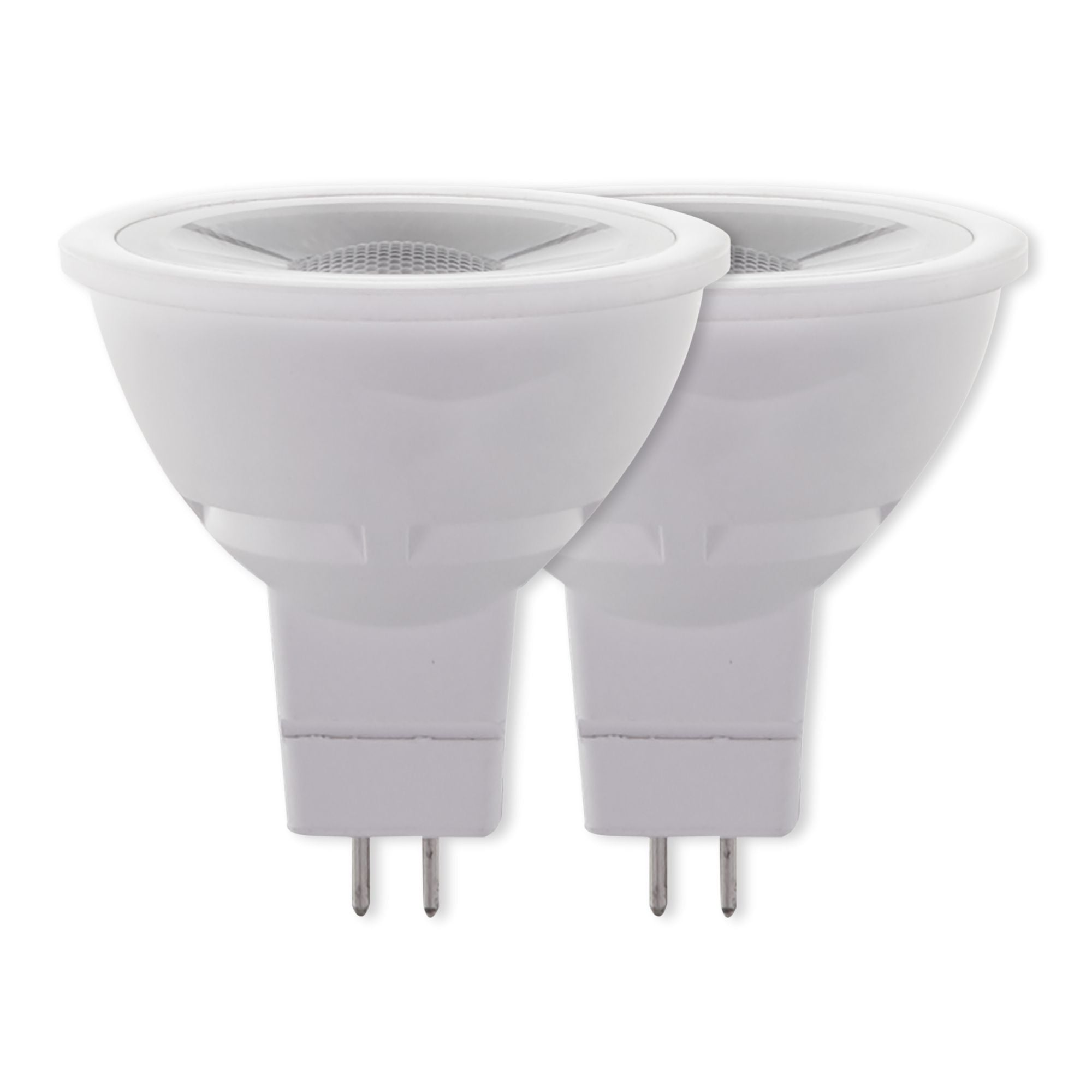 MR16 LED Bulb, 7 Watts, 600 Lumens, 3000K, GU5.3 Base, 40° Flood, 12V, Pack of 2
