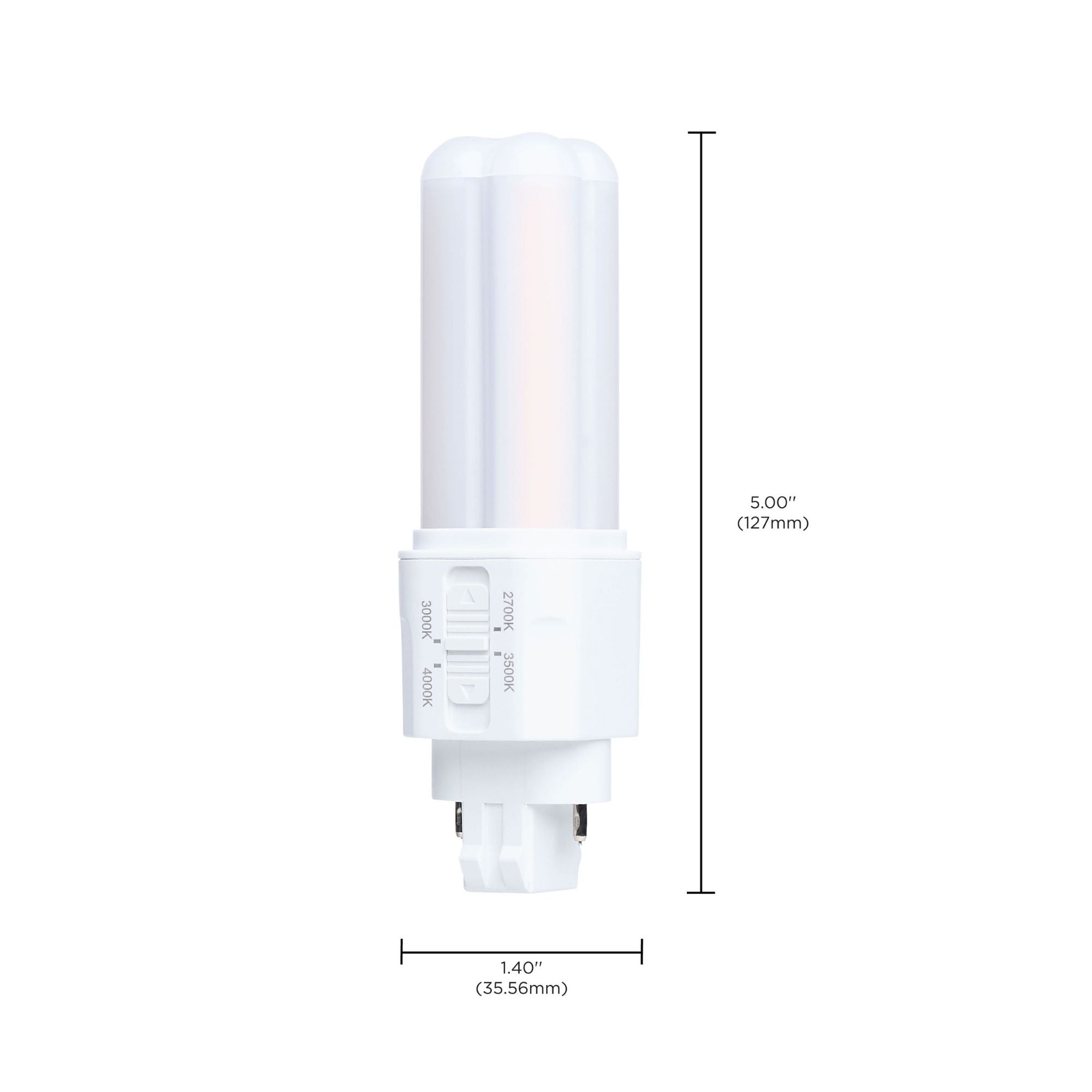 Satco|Nuvo PLC LED Bulb 5.5W 800 Lumens Selectable CCT 2-Pin GX23 Type A/B