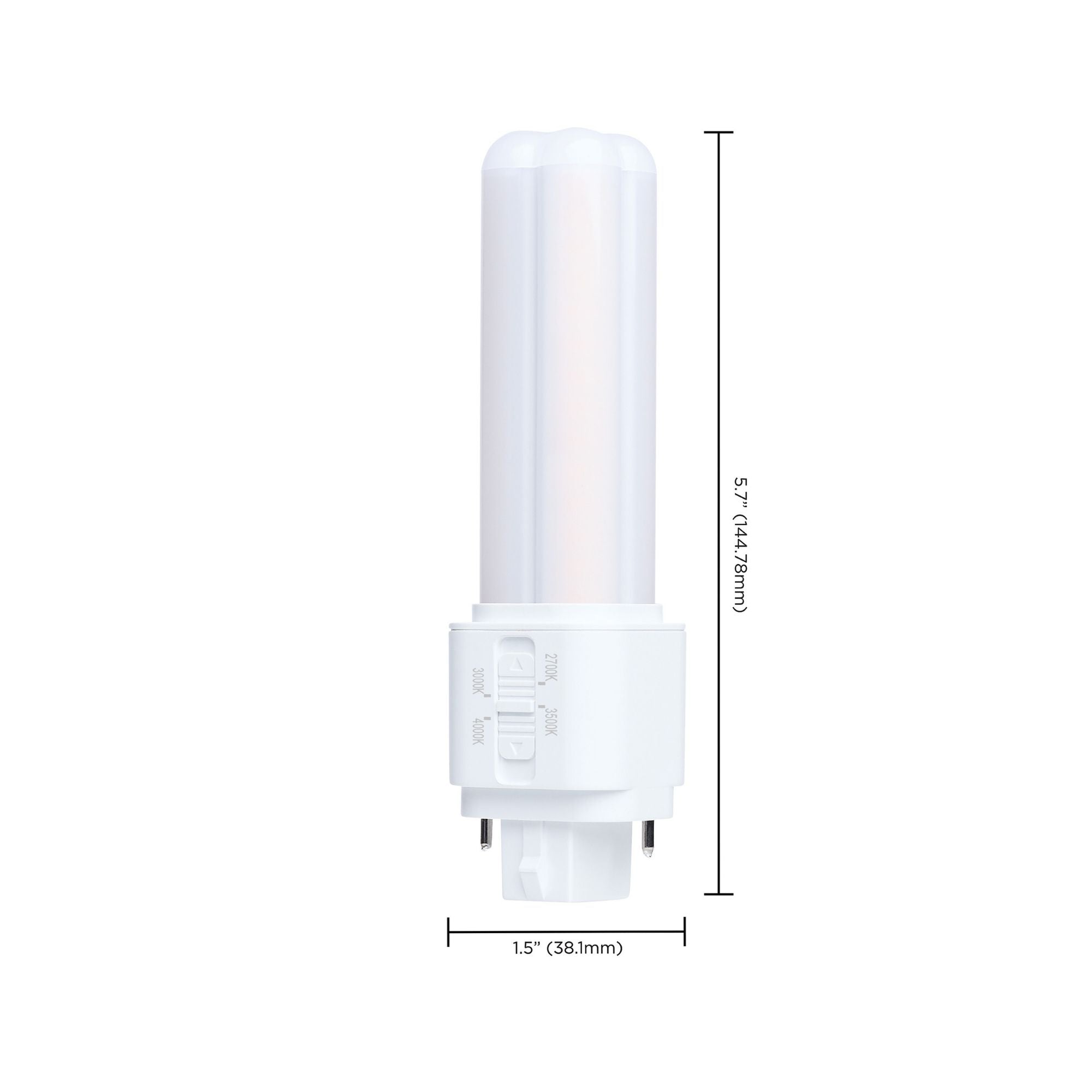 Satco|Nuvo PLC LED Bulb 7W 900 Lumens Selectable CCT GX32d Base Type A/B
