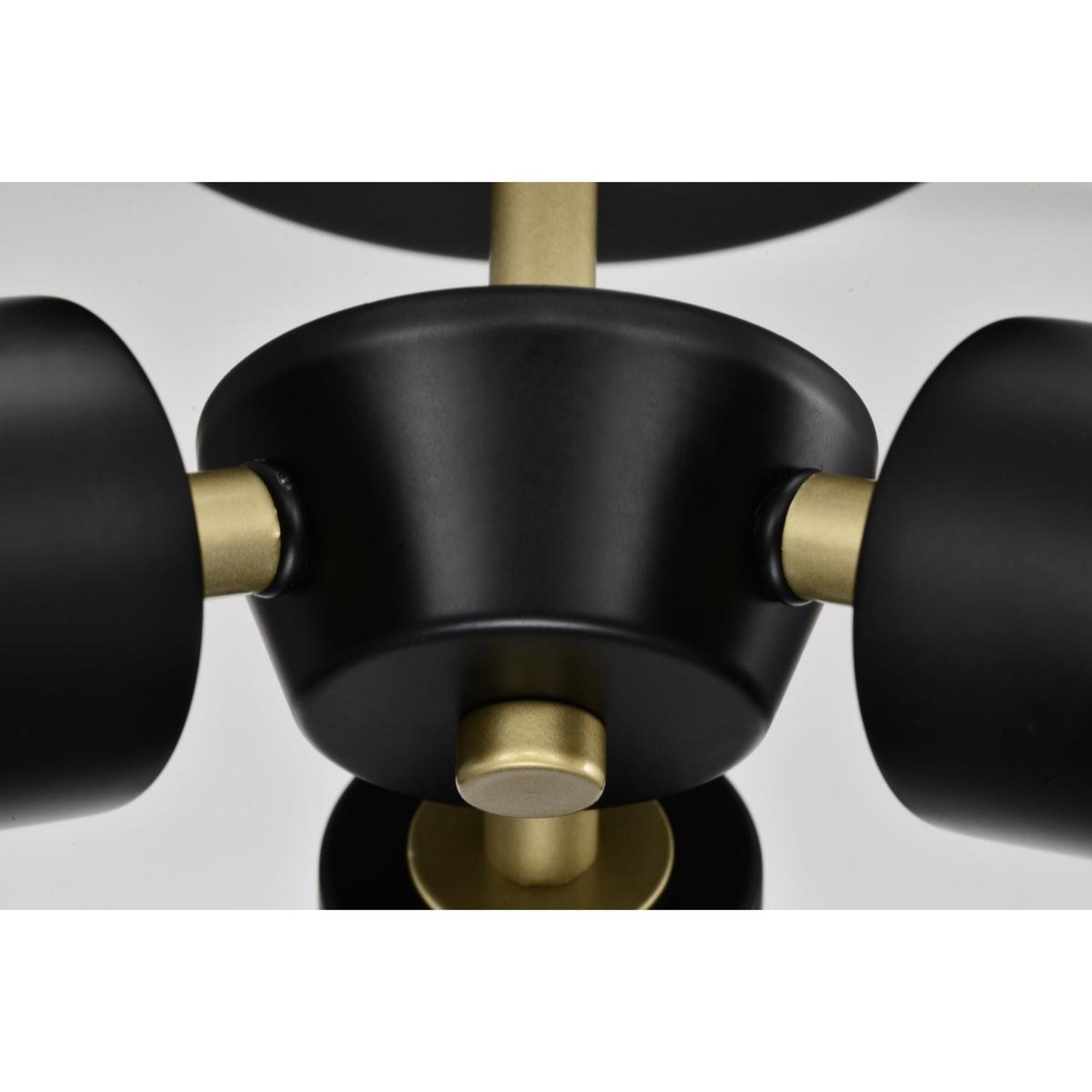 Marc 16" 2 lights Semi-flush Mount, Matte Black Finish
