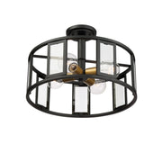 Payne 17" Semi Flush Mount, Bronze finish