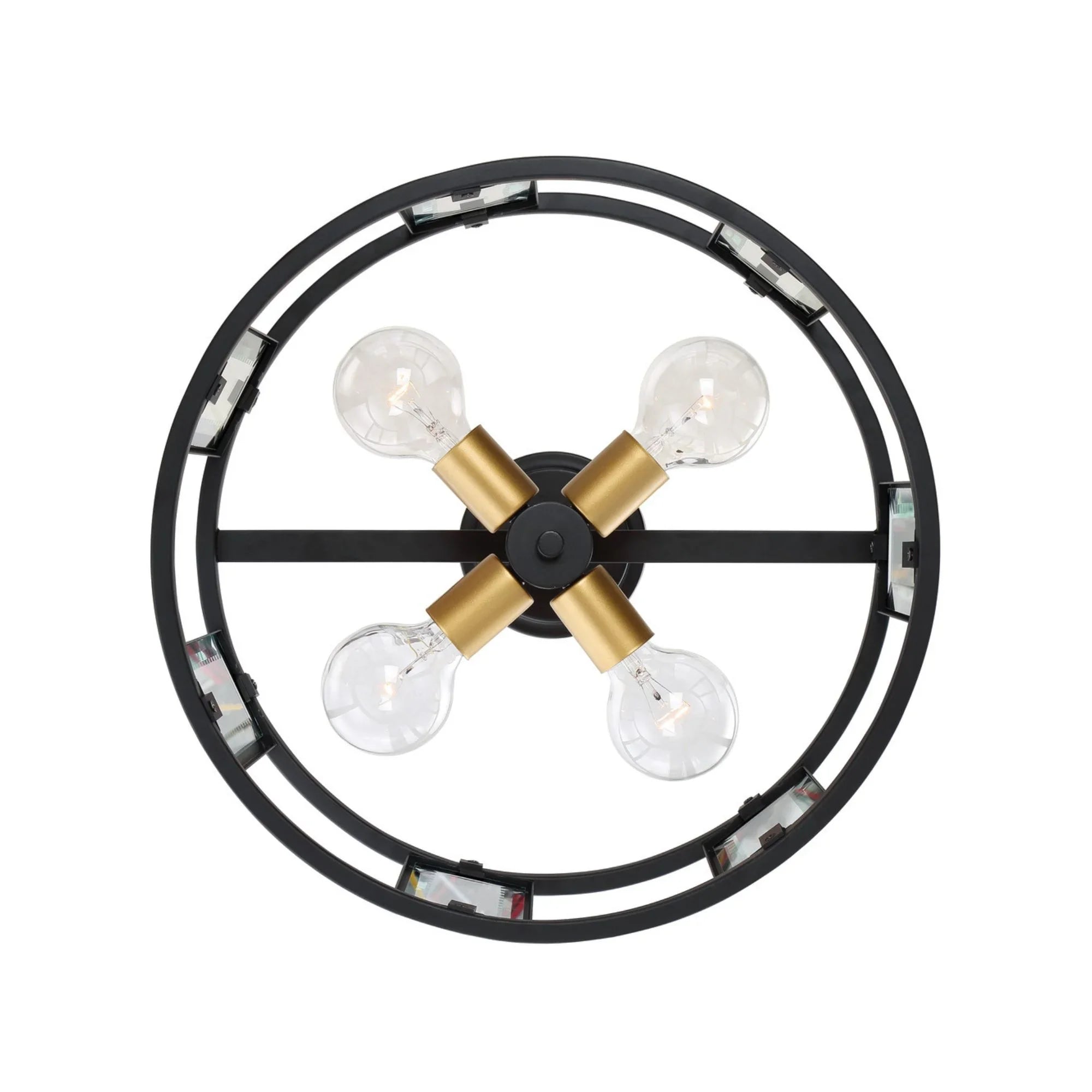 Payne 17" Semi Flush Mount, Bronze finish