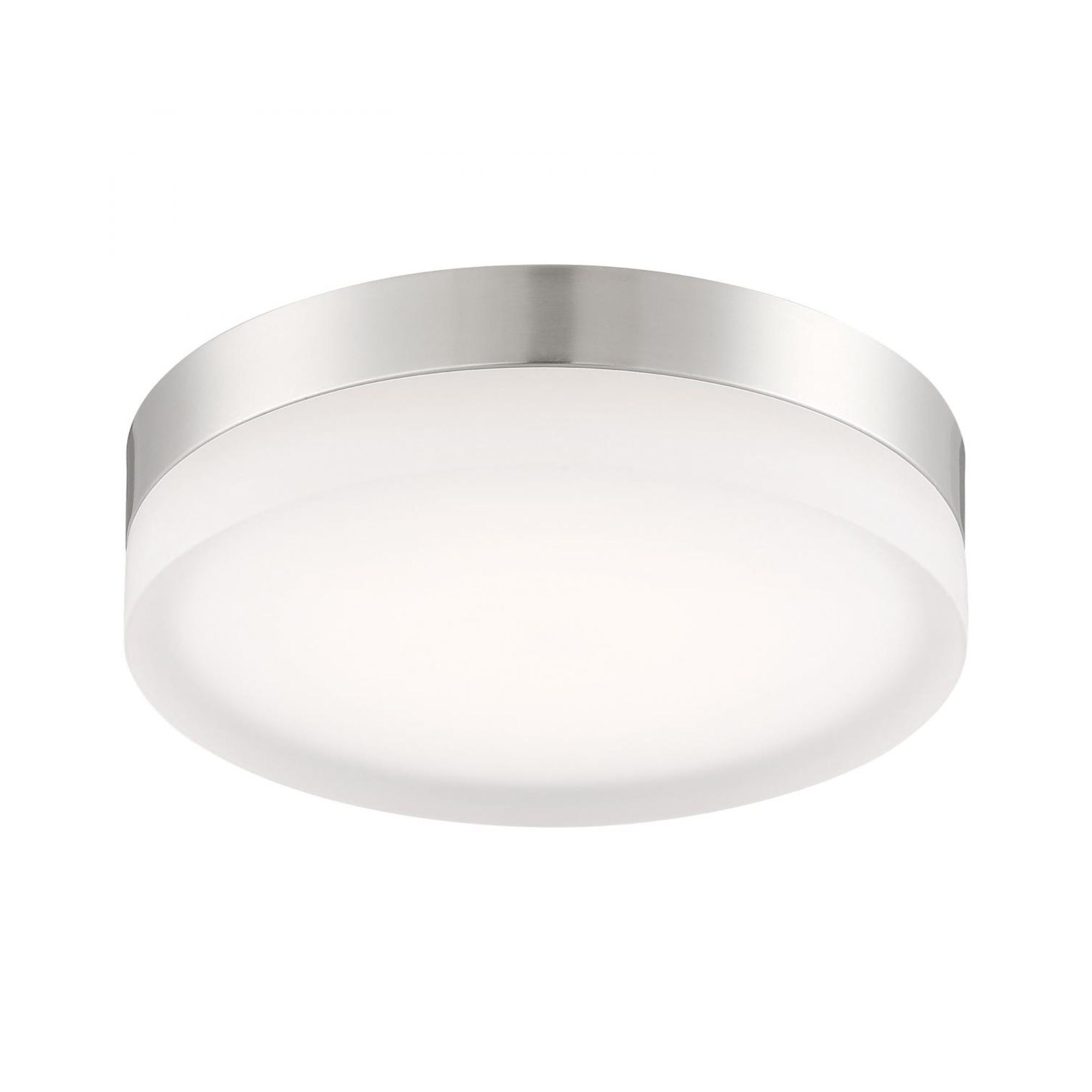 PI 14" LED Flush Mount, 3CCT, Brushed Nickel Finish