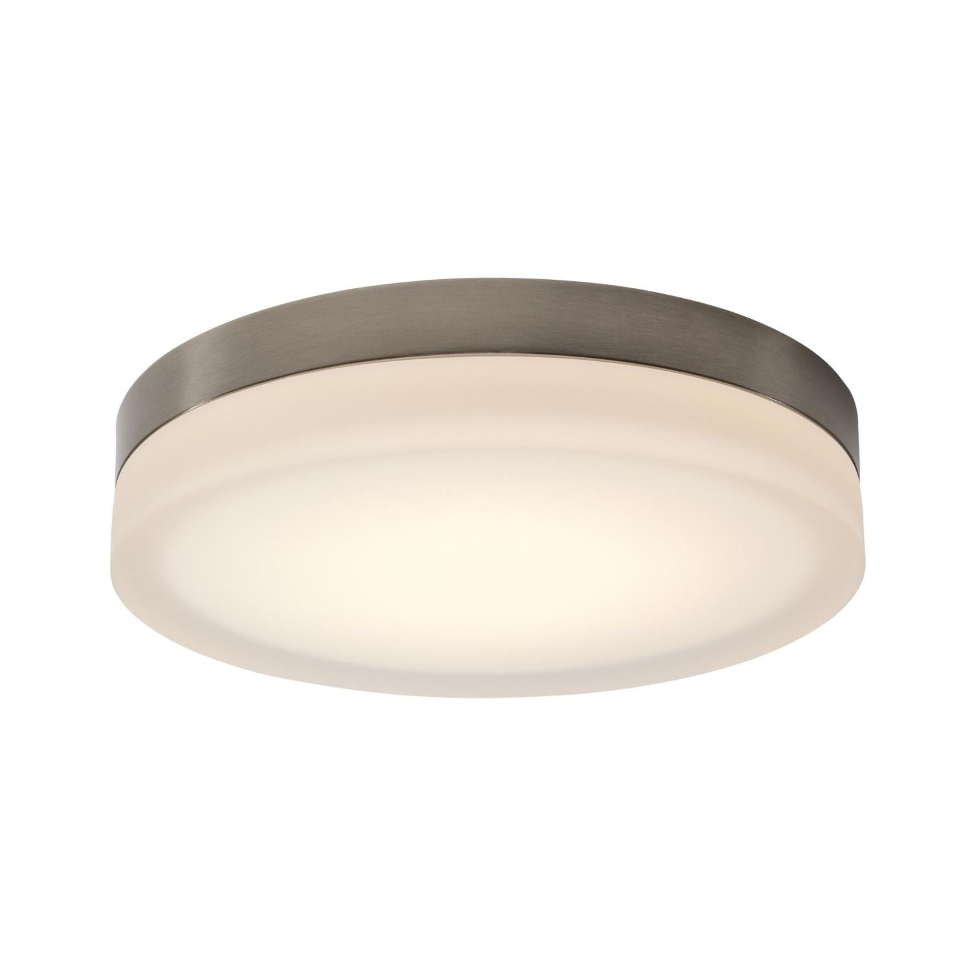 PI 14" LED Flush Mount, 3CCT, Brushed Nickel Finish