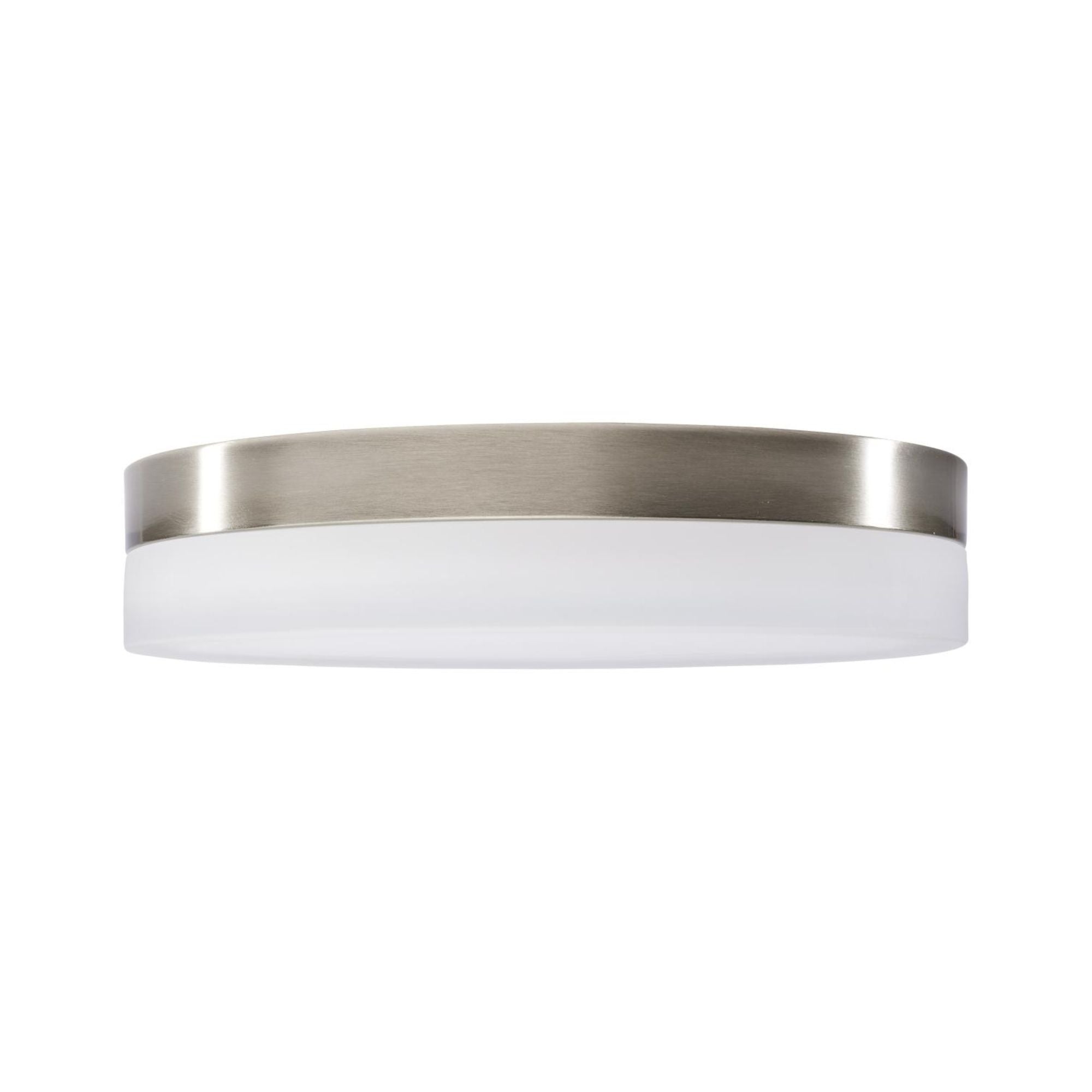 PI 14" LED Flush Mount, 3CCT, Brushed Nickel Finish