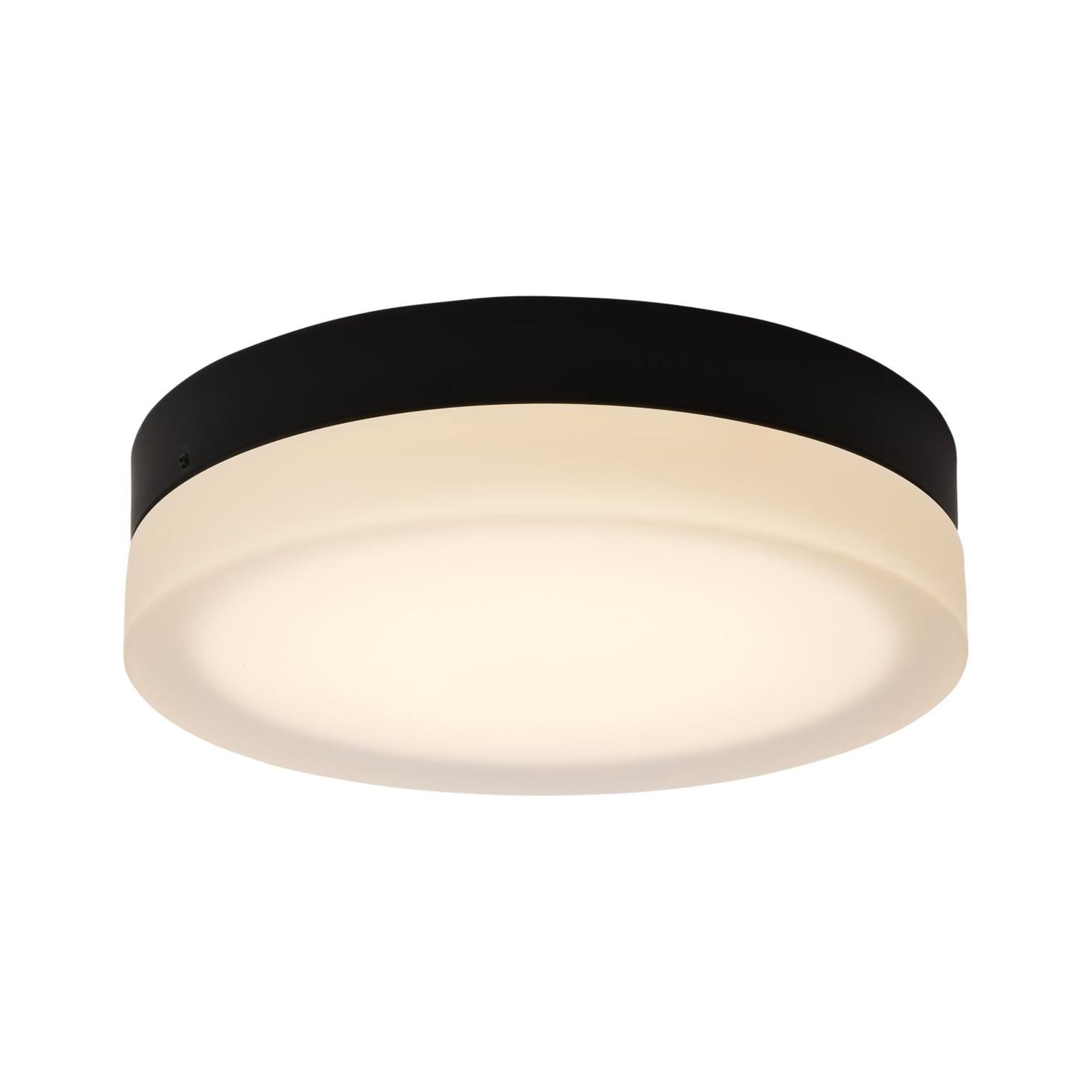 PI 11" LED Flush Mount, 3CCT, Matte Black Finish