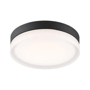 PI 14" LED Flush Mount, 3CCT, Matte Black Finish