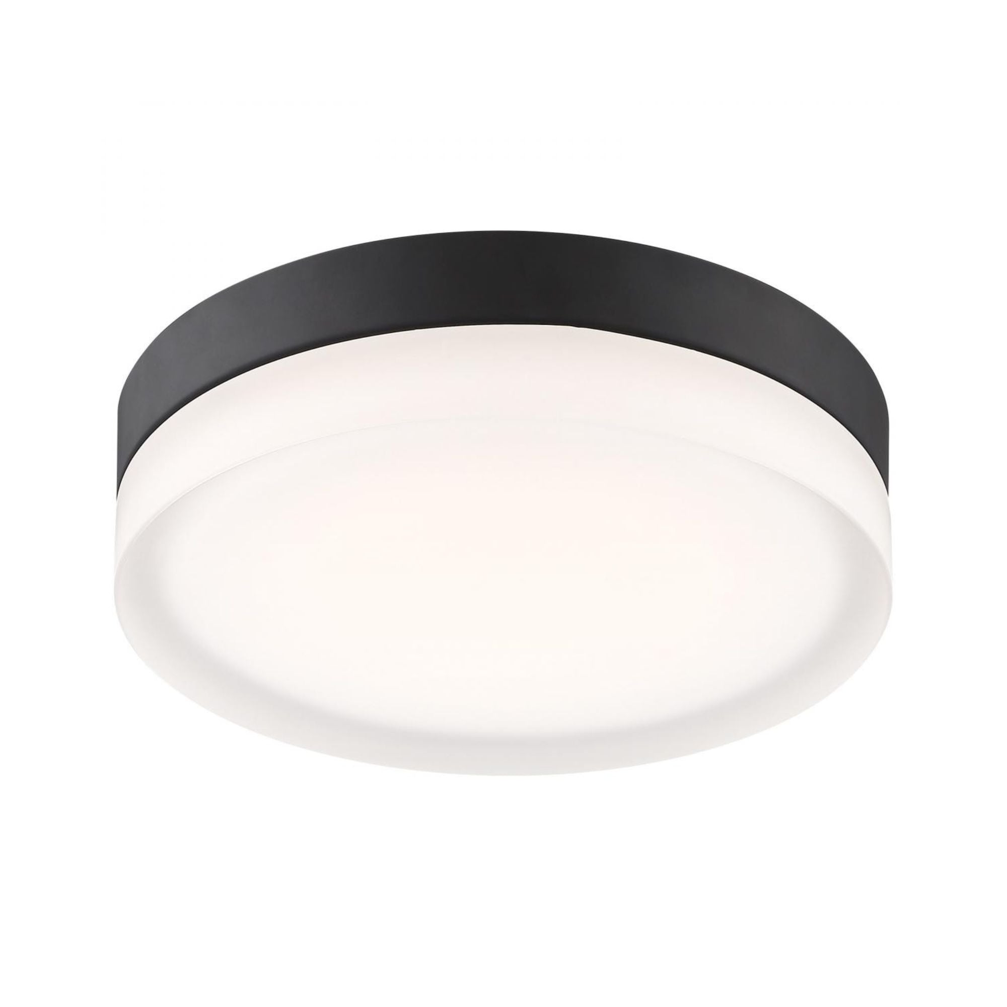 PI 14" LED Flush Mount, 3CCT, Matte Black Finish