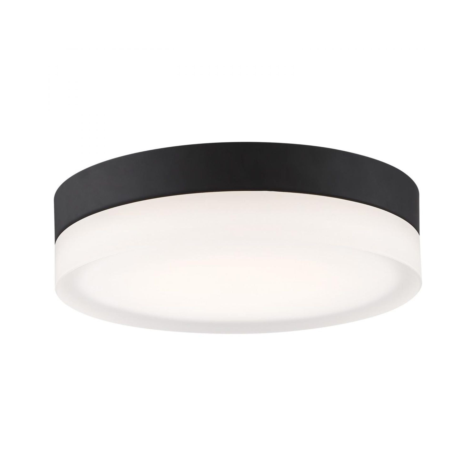PI 14" LED Flush Mount, 3CCT, Matte Black Finish