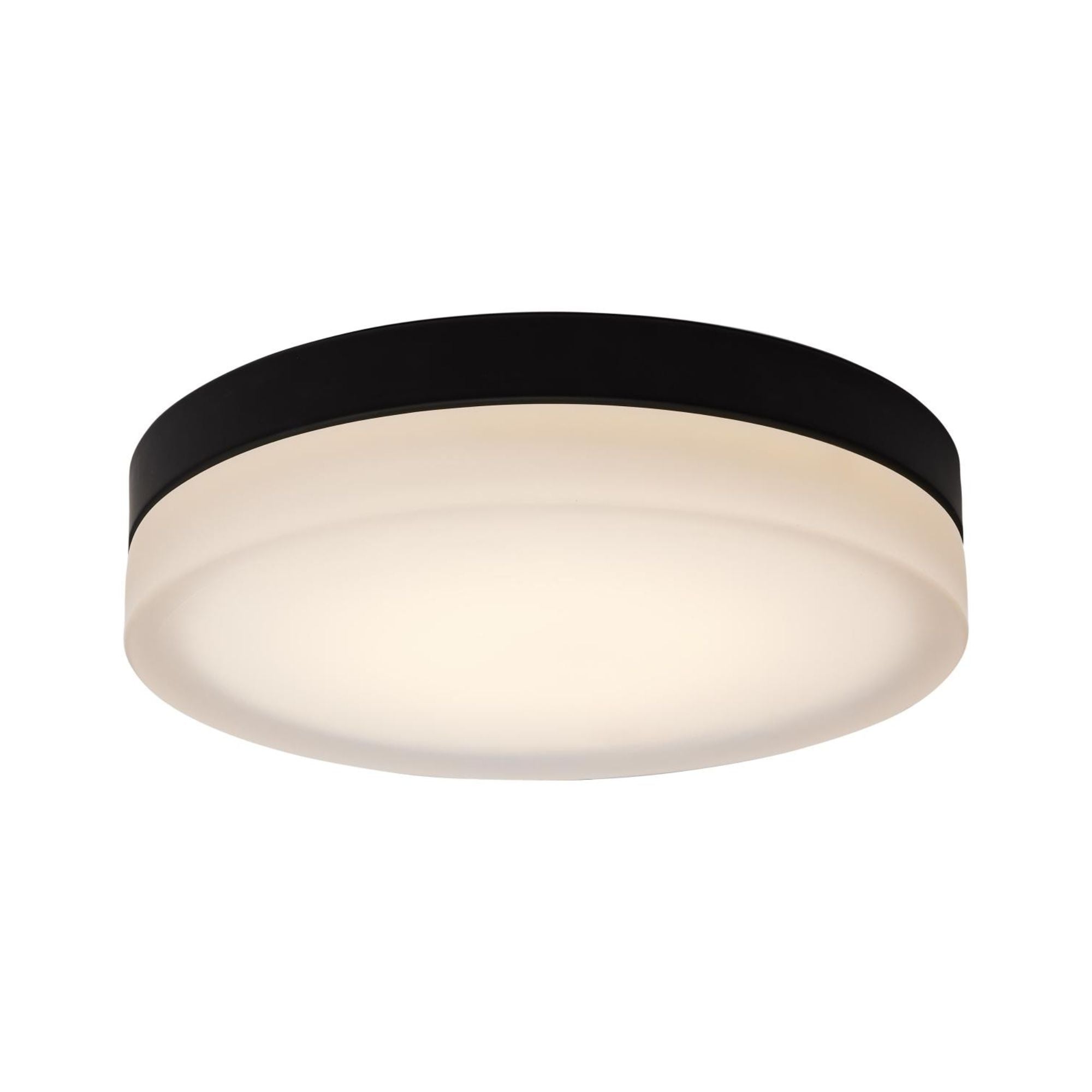 PI 14" LED Flush Mount, 3CCT, Matte Black Finish