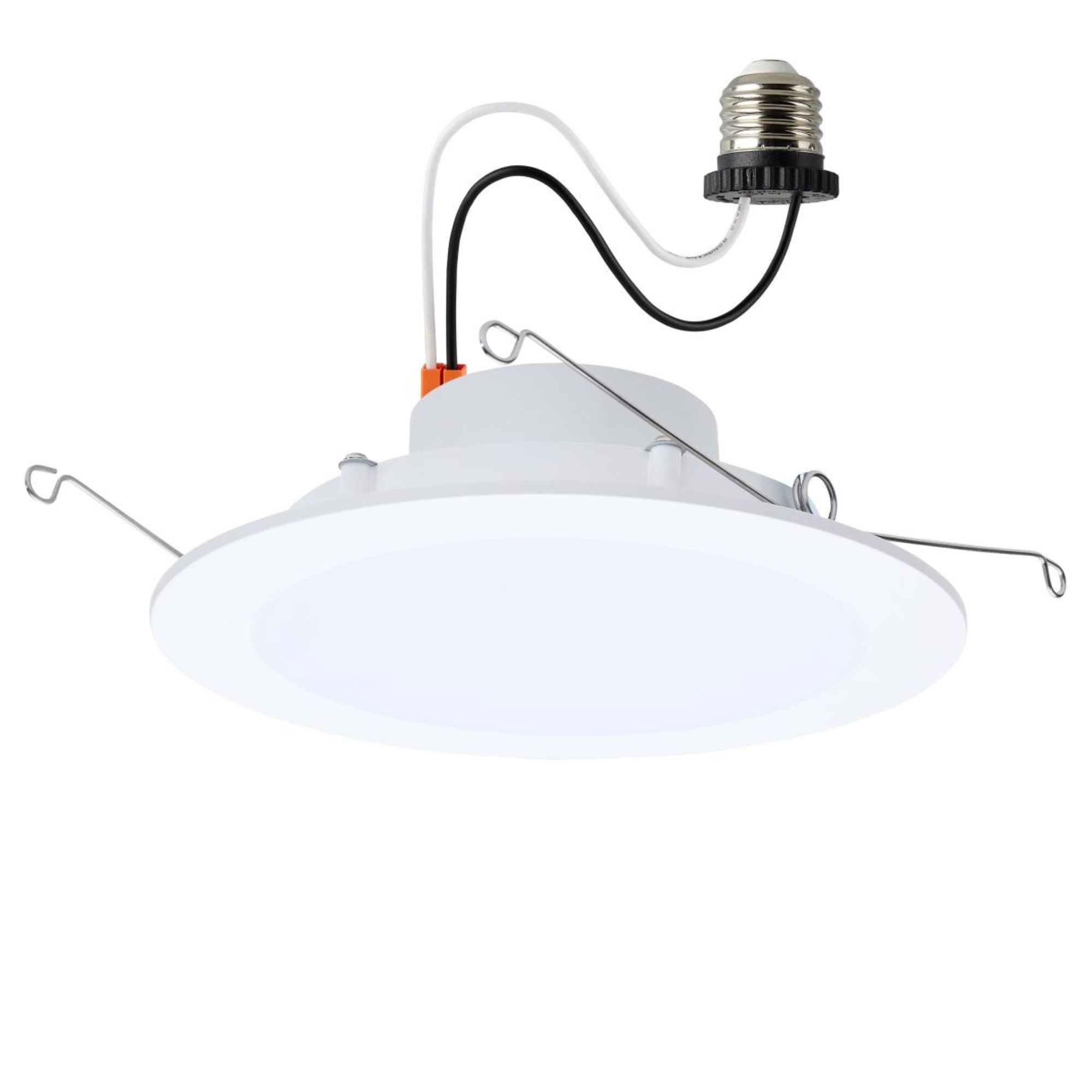 Plus Series 6" LED Retrofit Downlight, 10W, 900 Lm, 5-CCT, Flat Trim