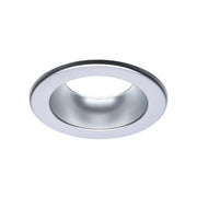 Satco 4" Round Commercial DL Trim, Clear Finish