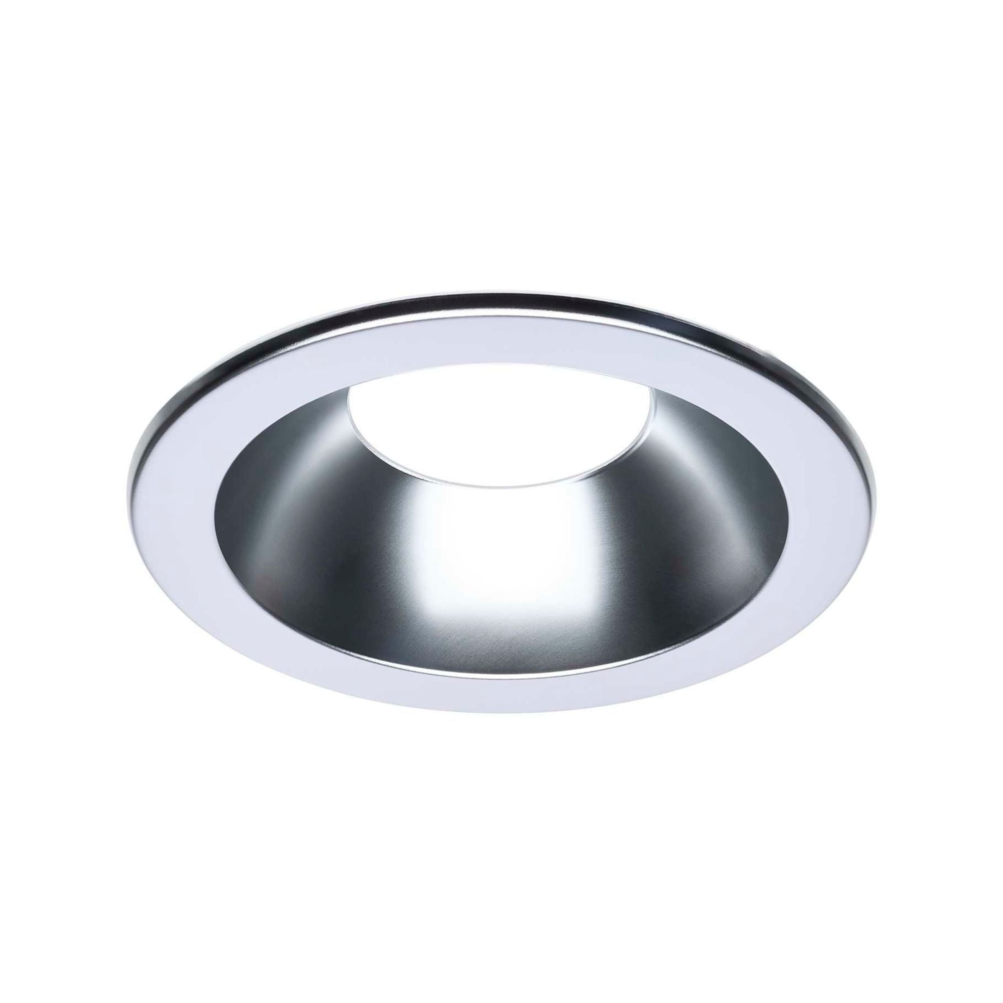 Satco 6" Round Commercial DL Trim, Clear Finish