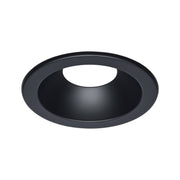 Satco 6" Round Commercial DL Trim, Black Finish