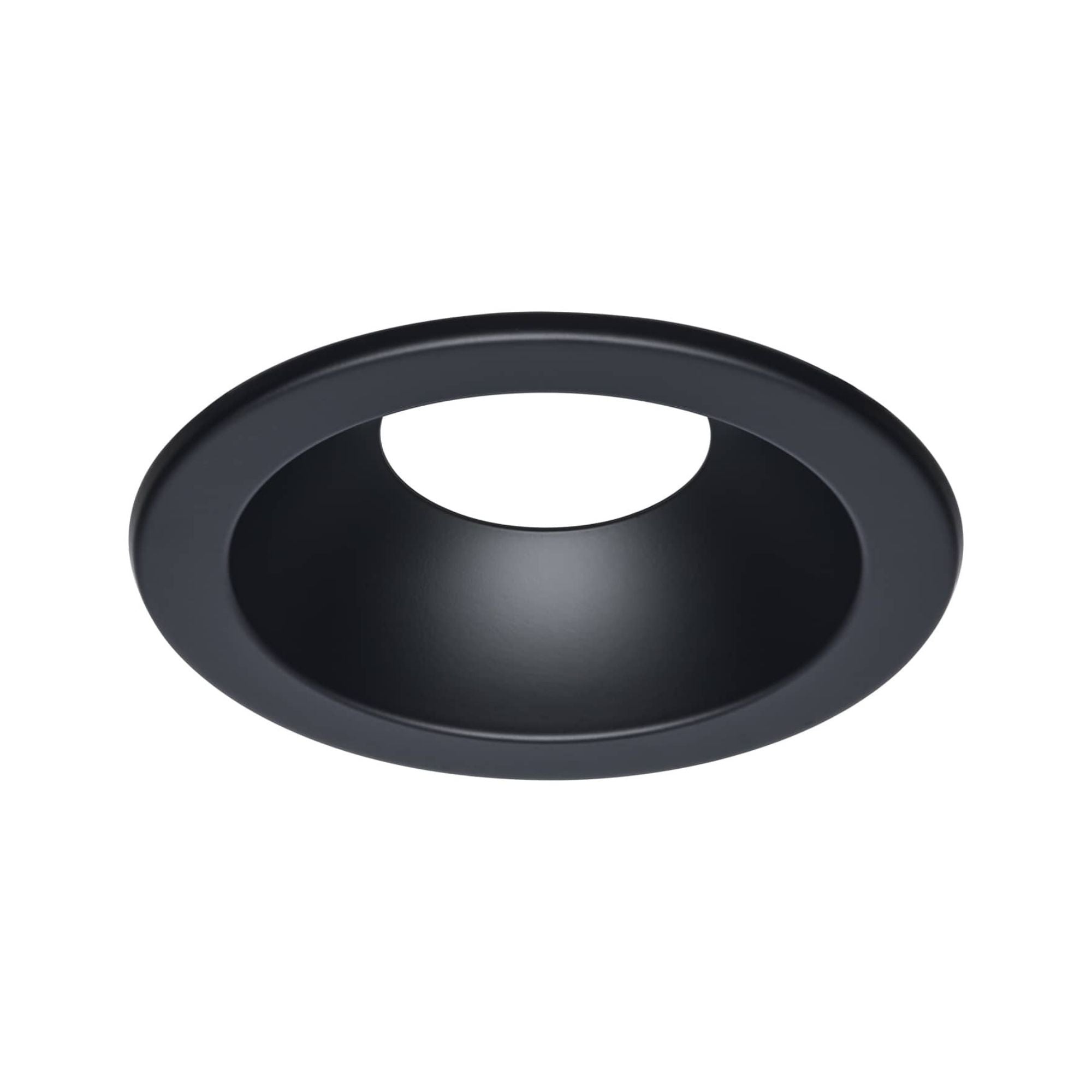 Satco 6" Round Commercial DL Trim, Black Finish