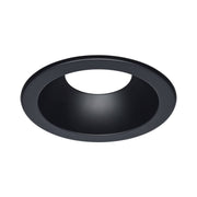 Satco 8" Round Commercial DL Trim, Black Finish