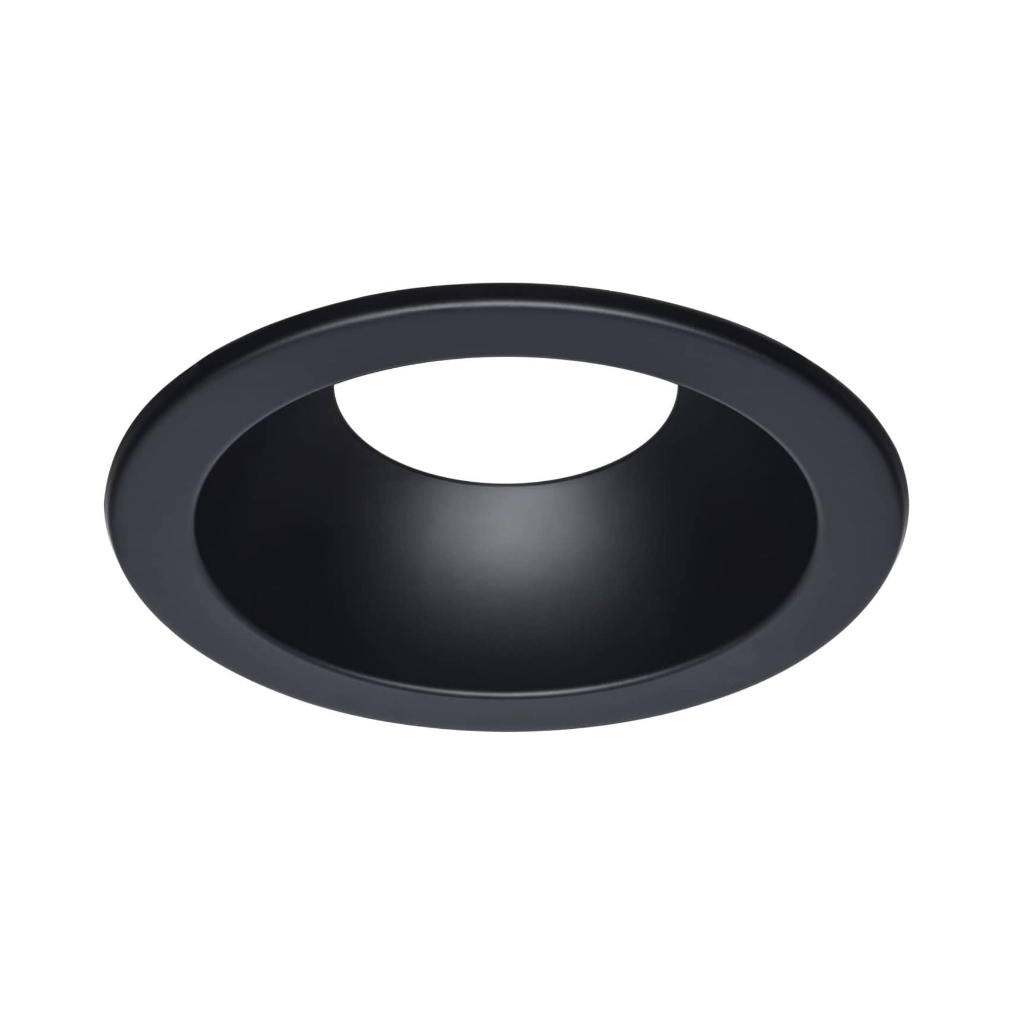 Satco 8" Round Commercial DL Trim, Black Finish