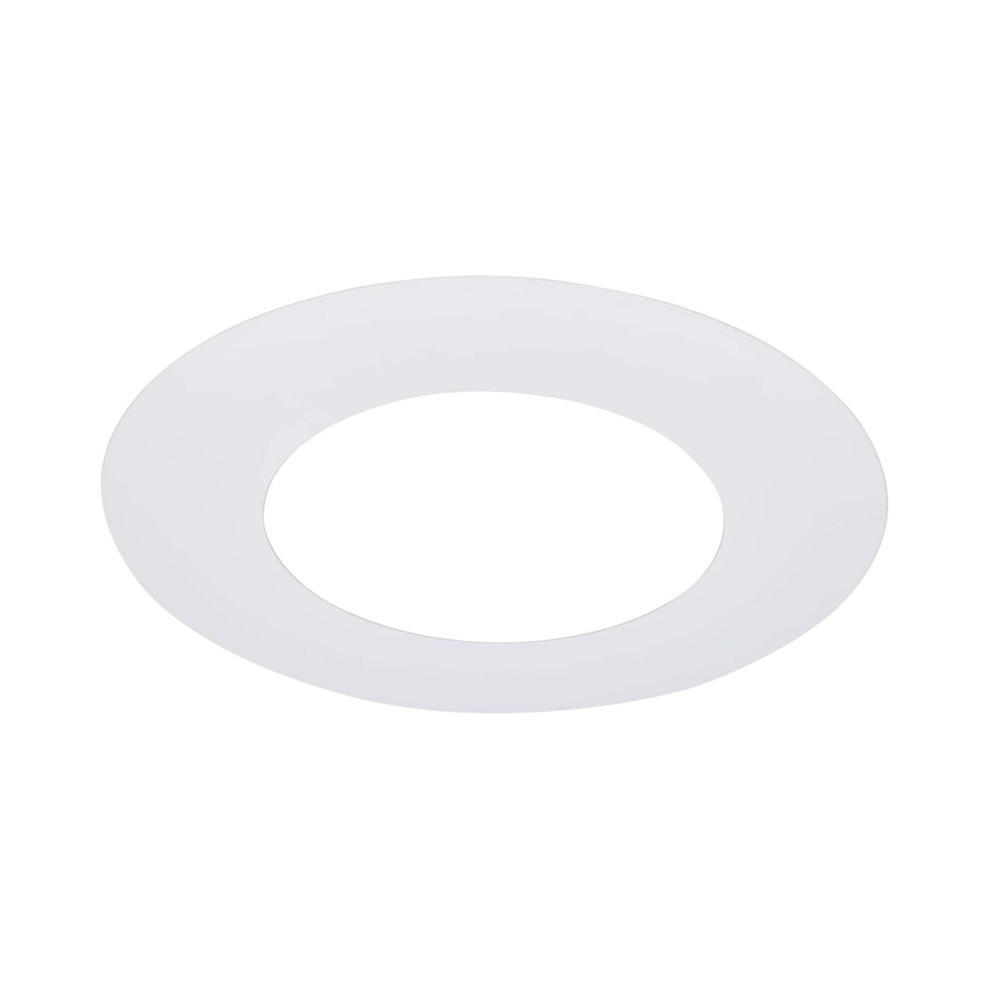 Satco 8" Round Goof Ring for Commercial DL, White Finish