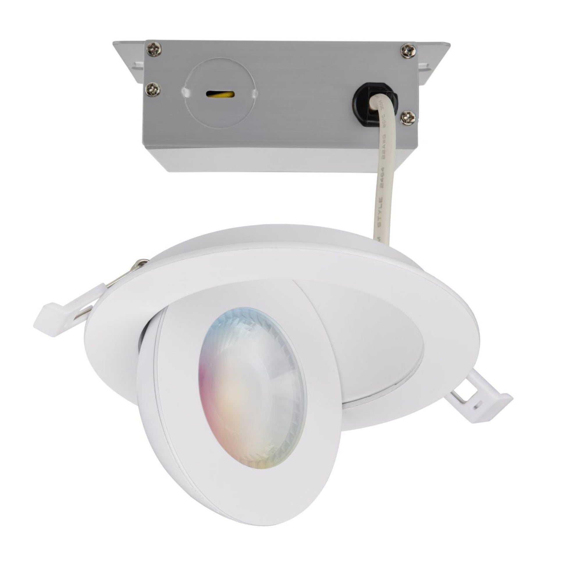 SATCO|NUVO - Starfish 4" Smart Gimbal LED Recessed Light, 750lm, RGB, 120-277V, White | Bees Lighting